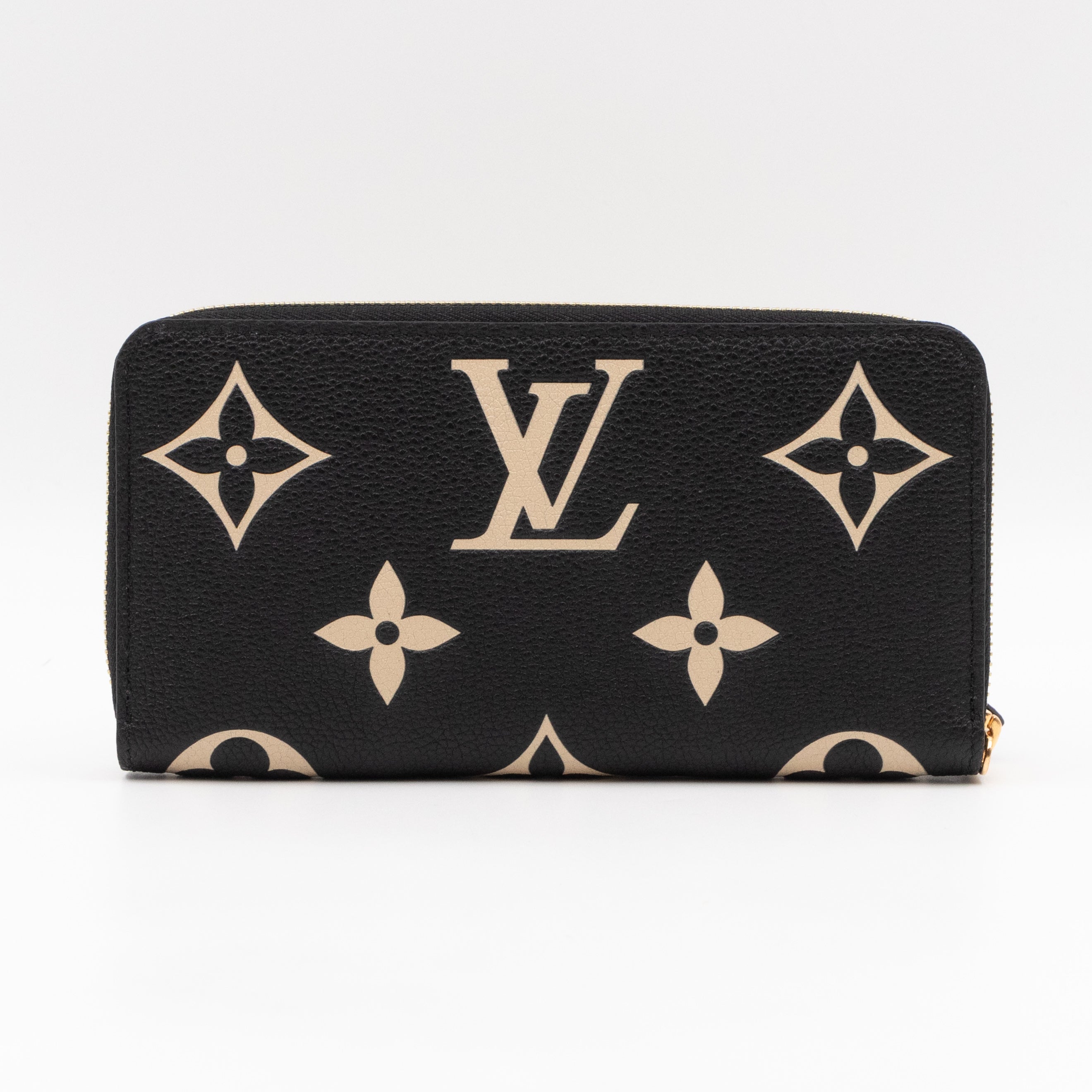 Zippy Wallet Black Monogram Empreinte Bi-color