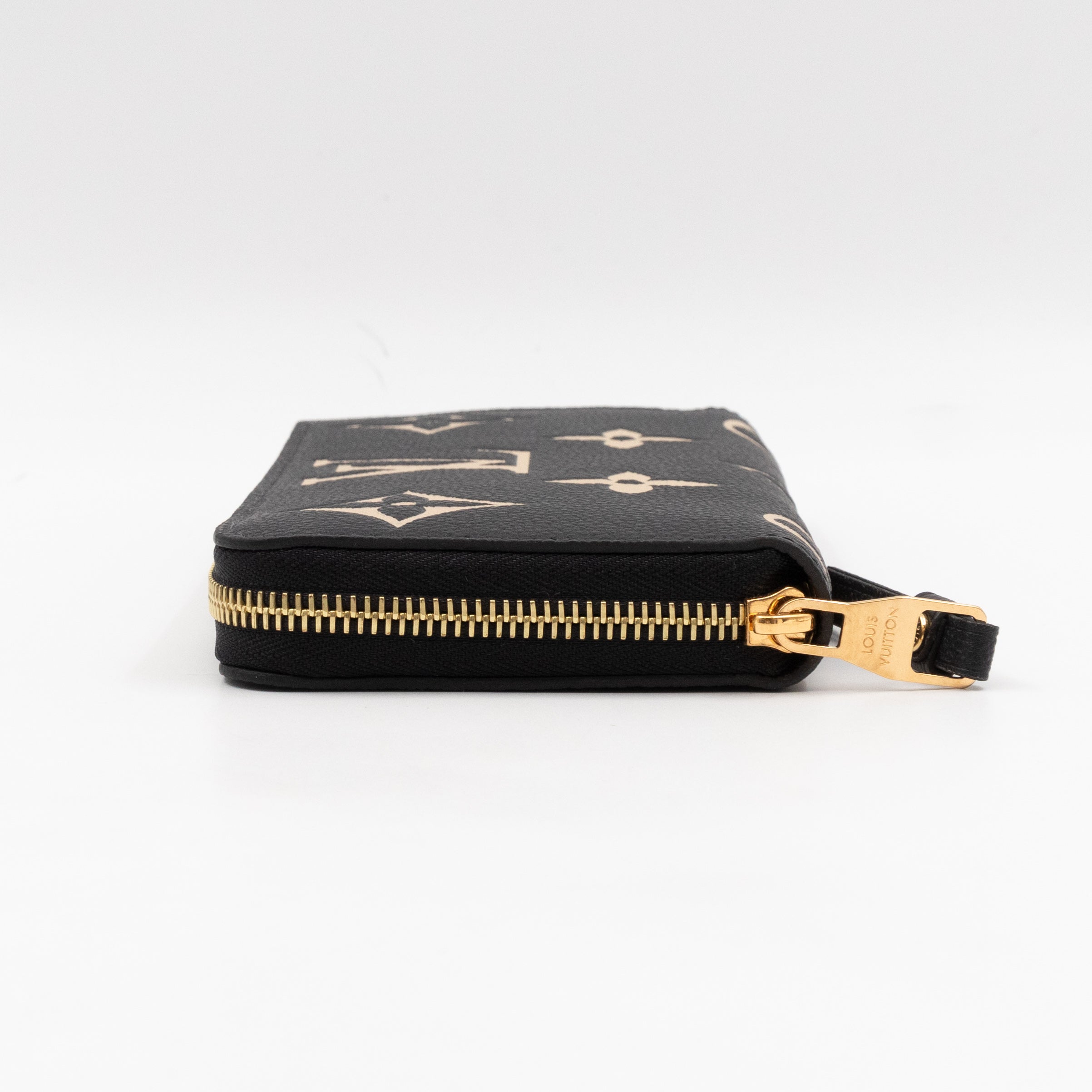 Zippy Wallet Black Monogram Empreinte Bi-color