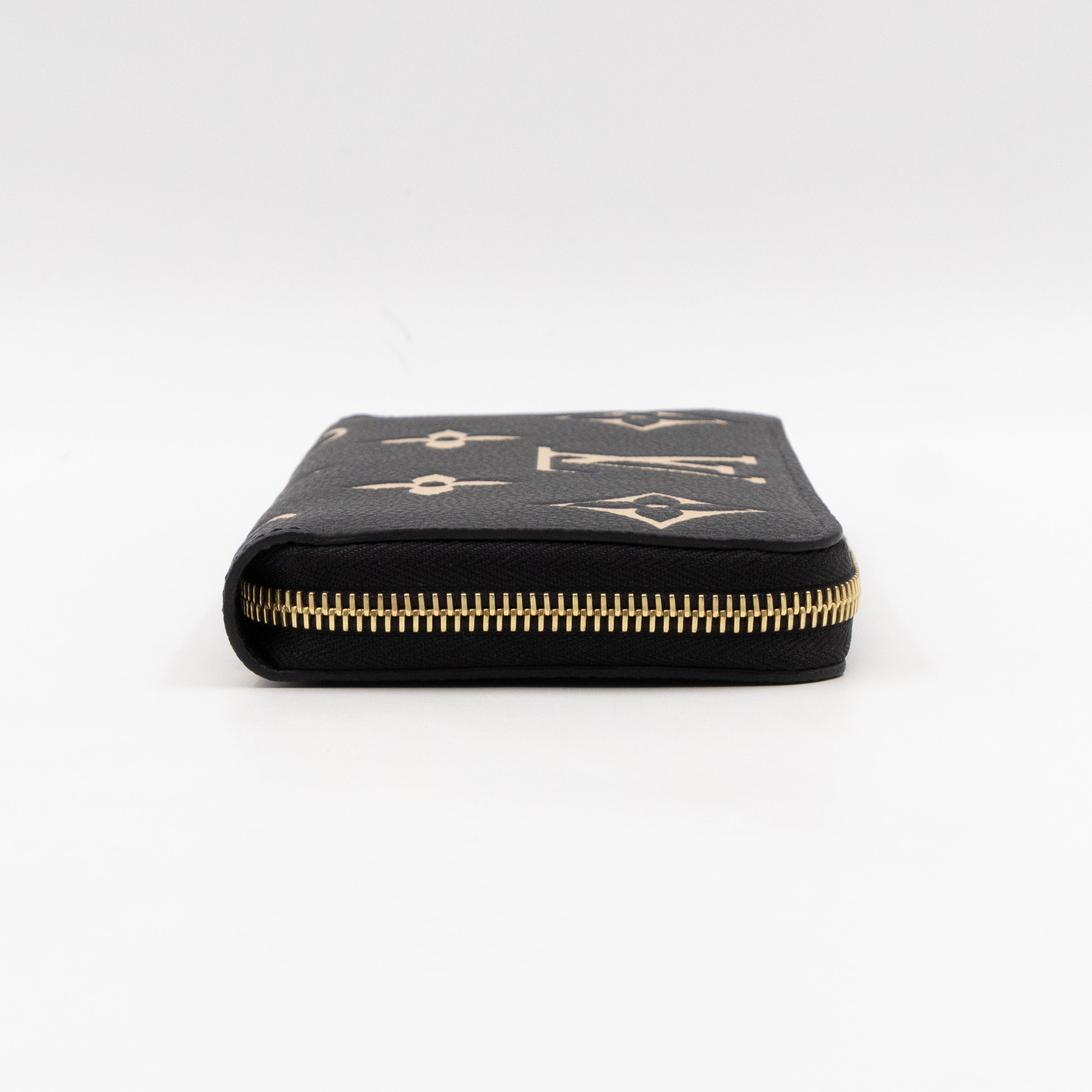 Zippy Wallet Black Monogram Empreinte Bi-color