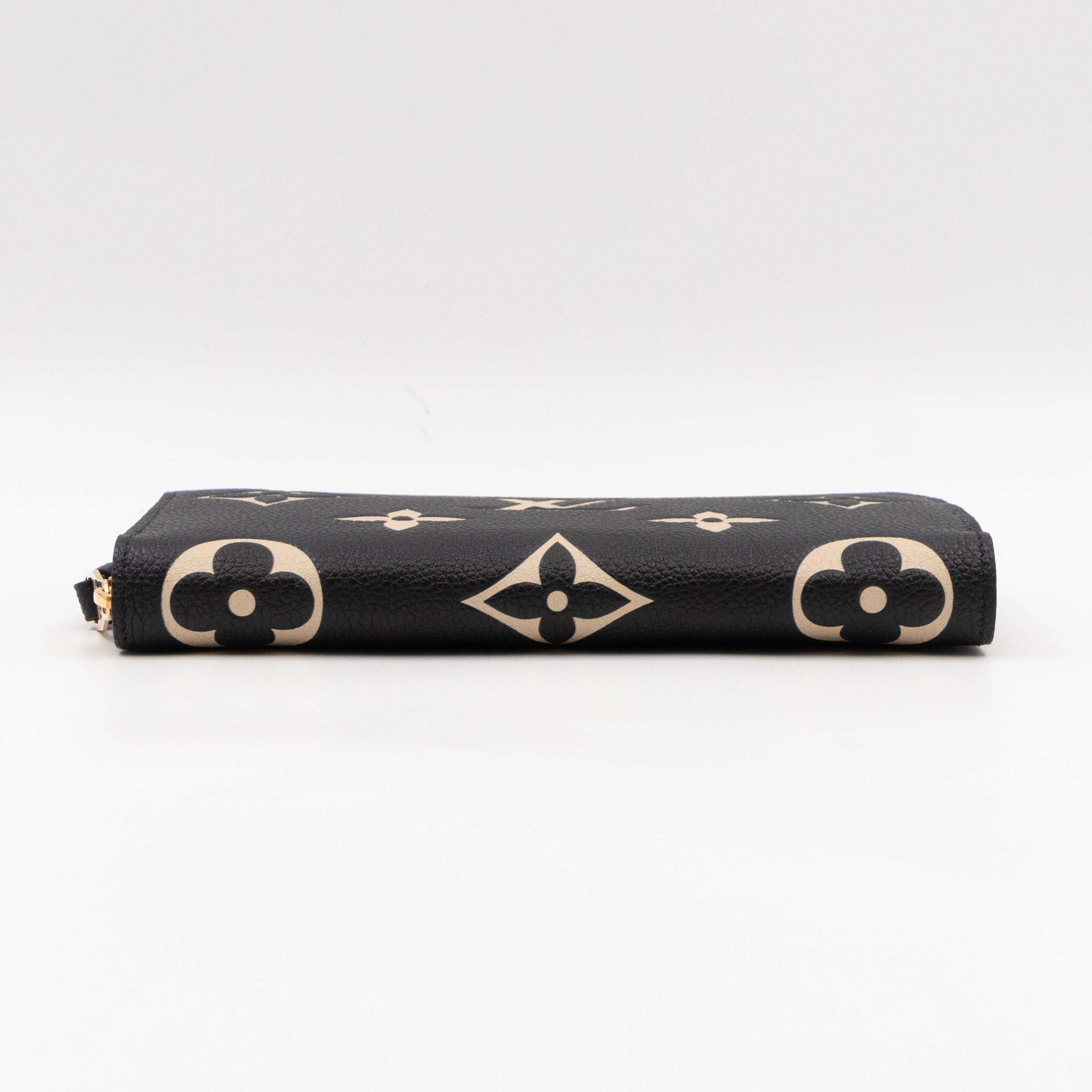 Zippy Wallet Black Monogram Empreinte Bi-color