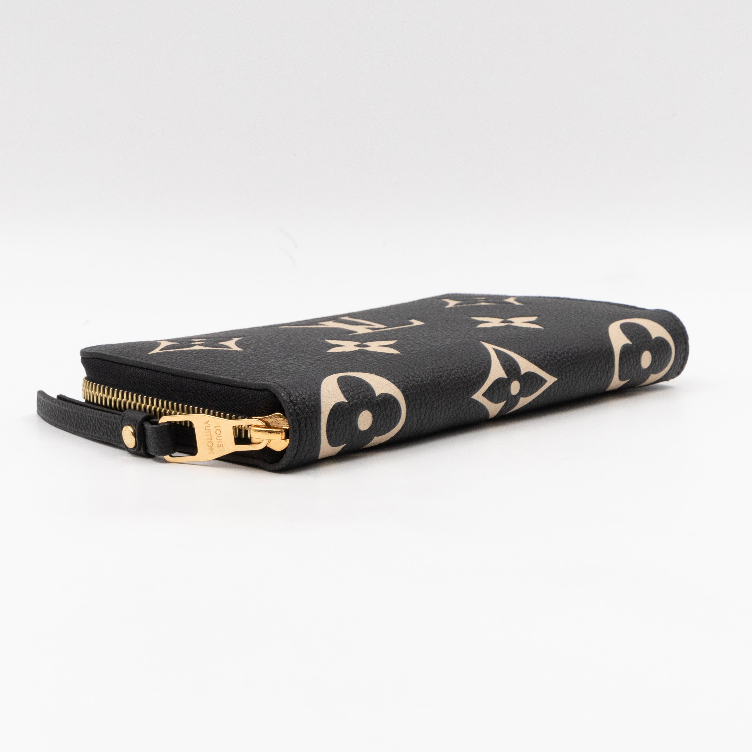 Zippy Wallet Black Monogram Empreinte Bi-color