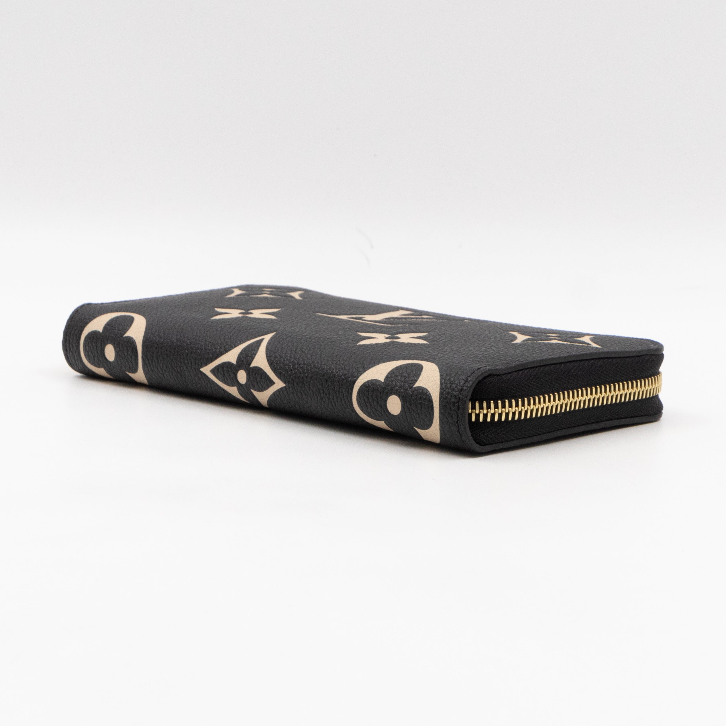 Zippy Wallet Black Monogram Empreinte Bi-color