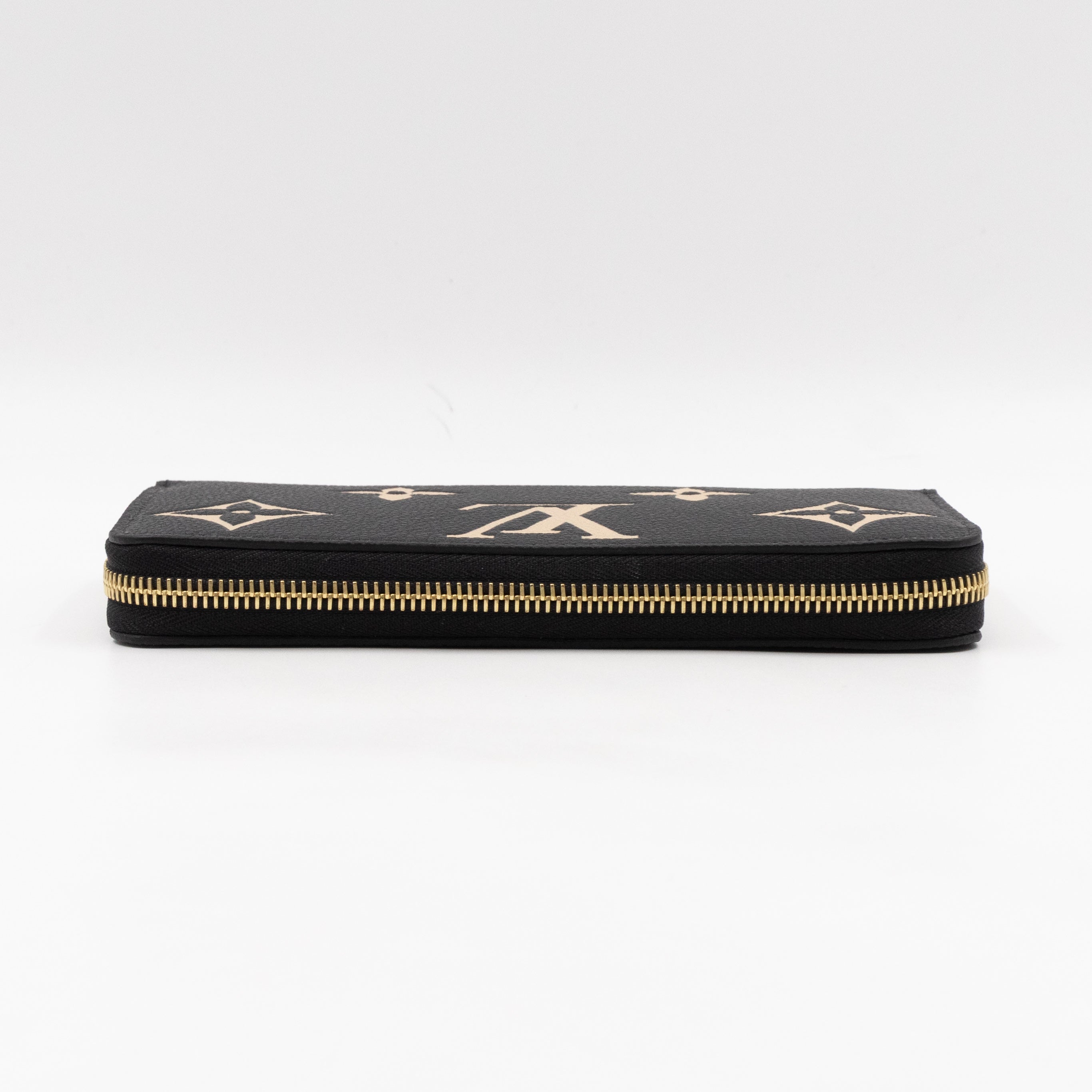 Zippy Wallet Black Monogram Empreinte Bi-color