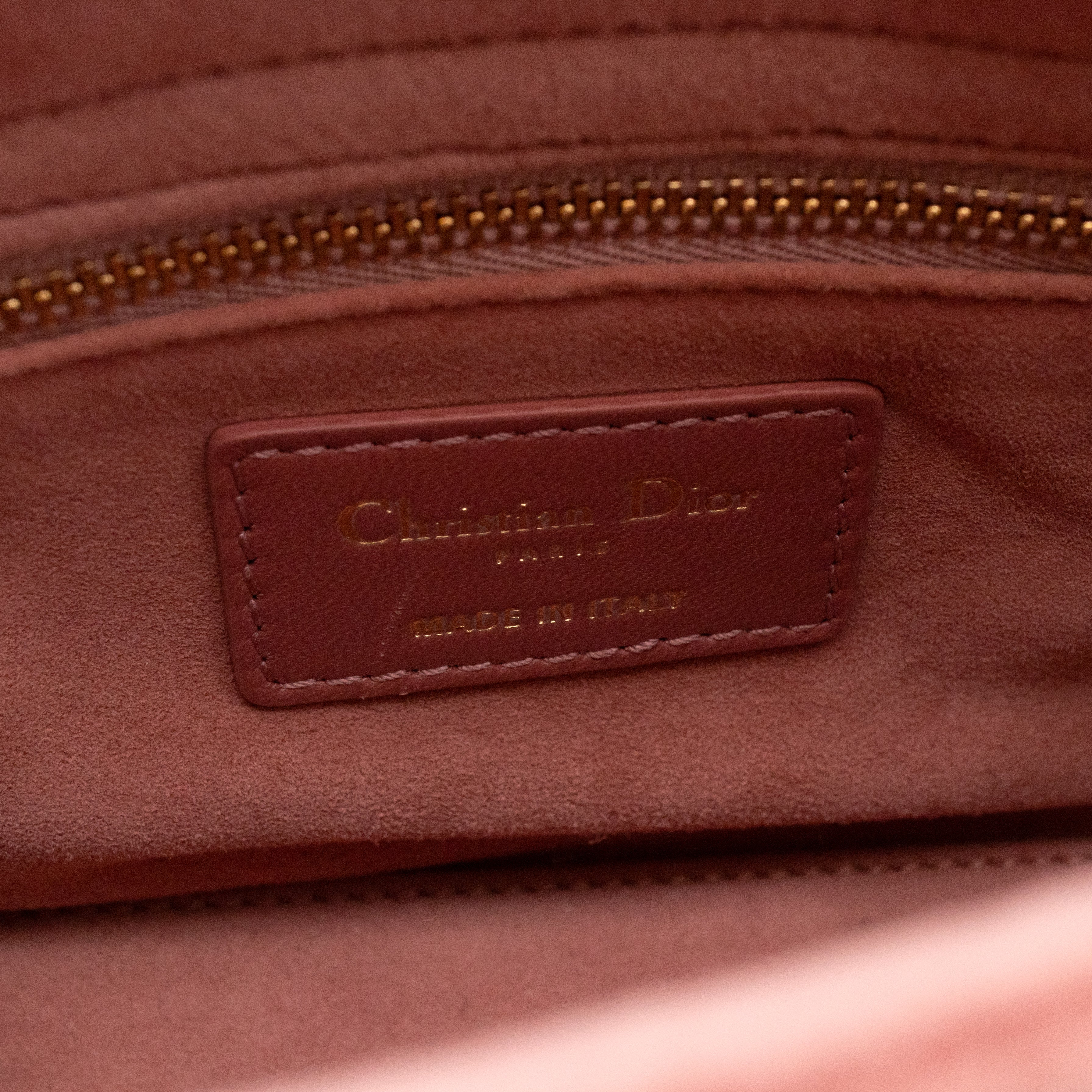 Lady Dior Mini Blush Pink Velvet