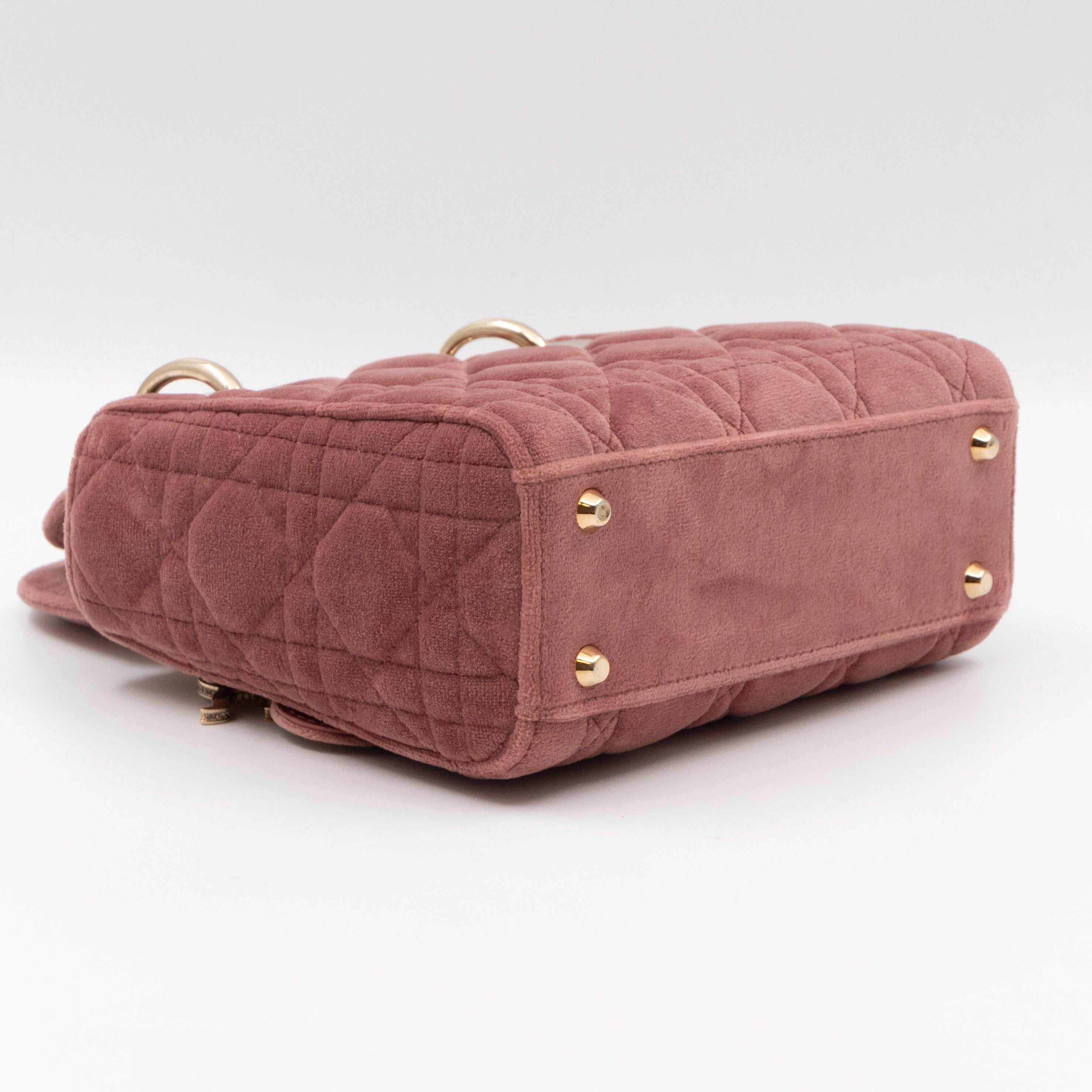 Lady Dior Mini Blush Pink Velvet