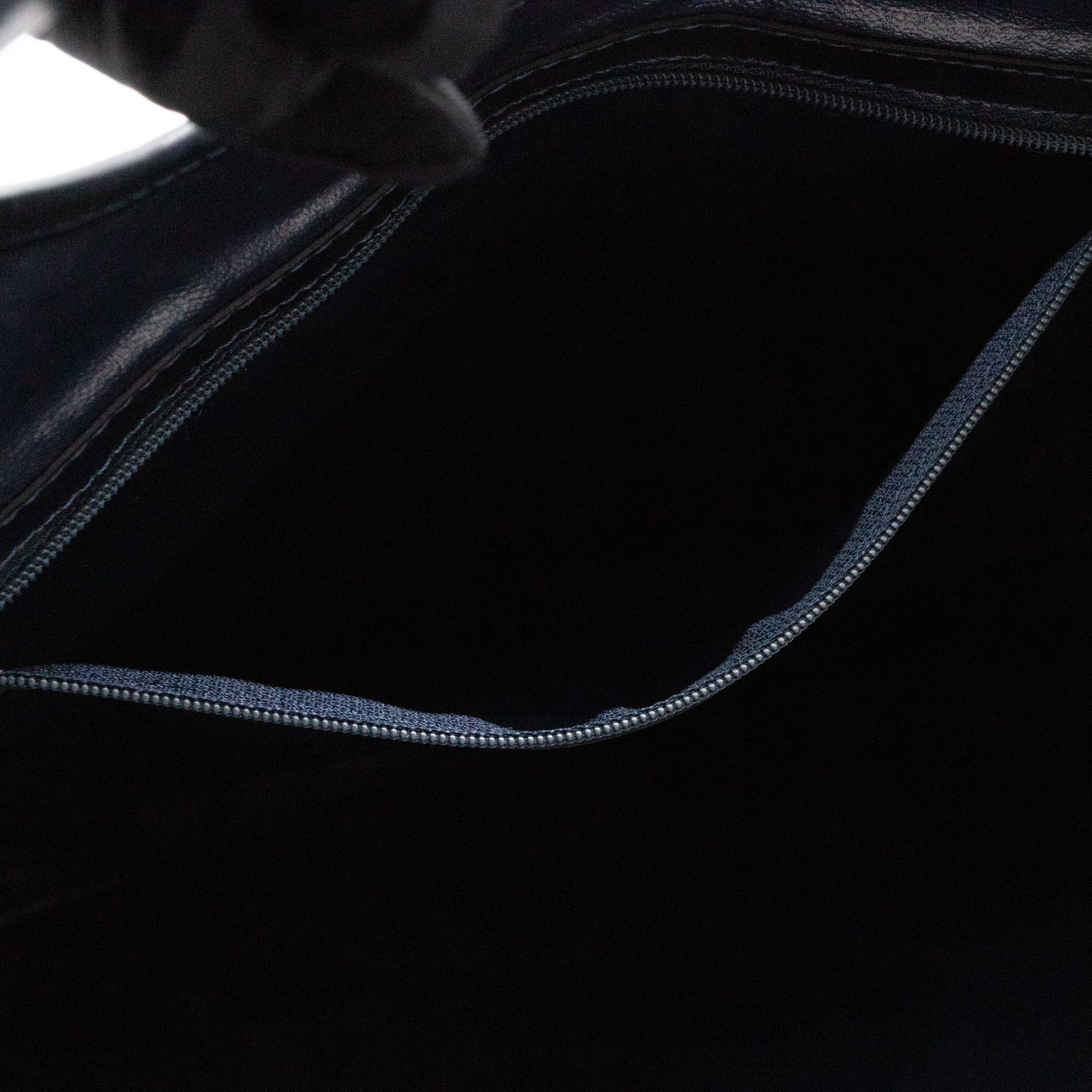 Vintage Noevir Fold over Large Tote Clutch Navy Canvas