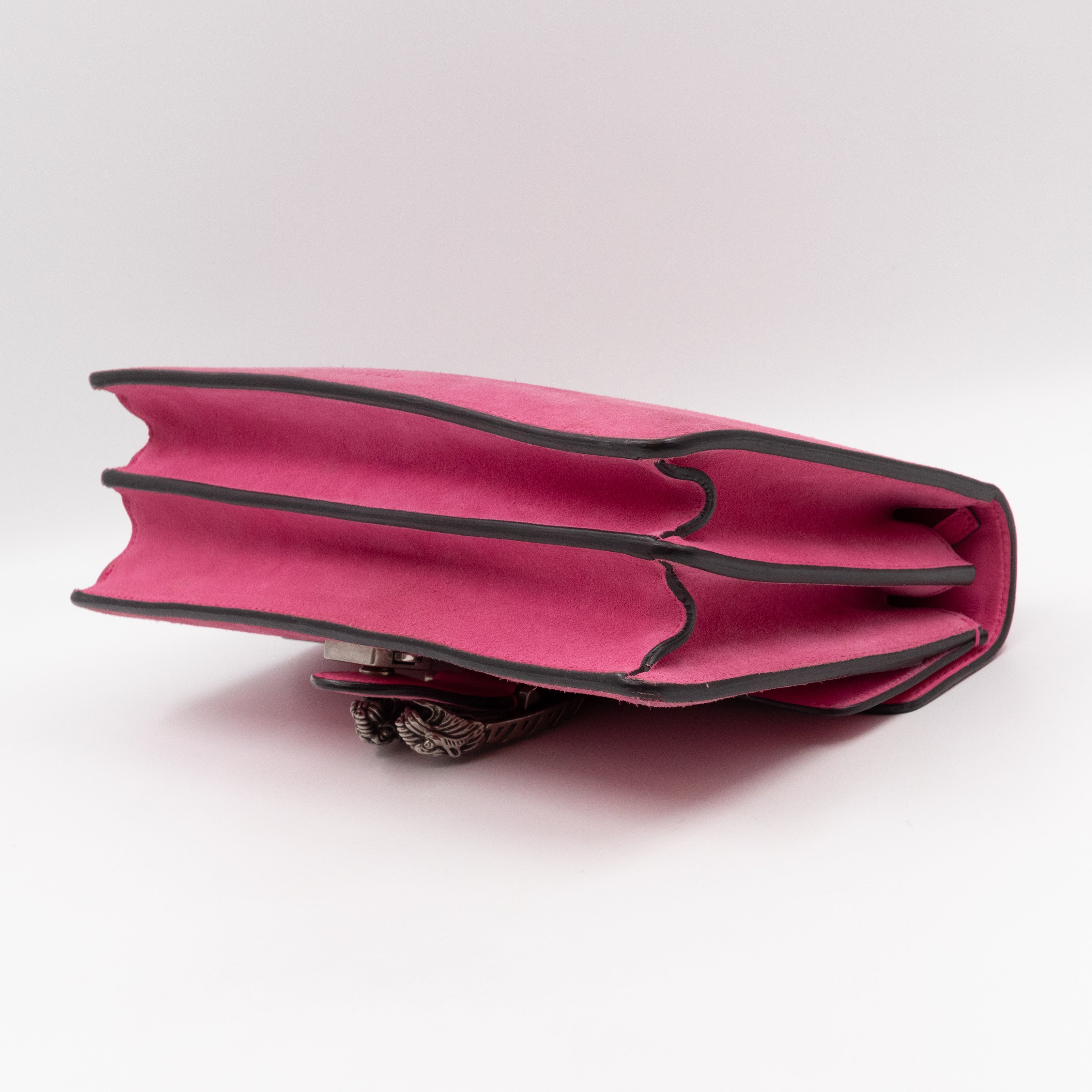 Dionysus Small Pink Suede Leather