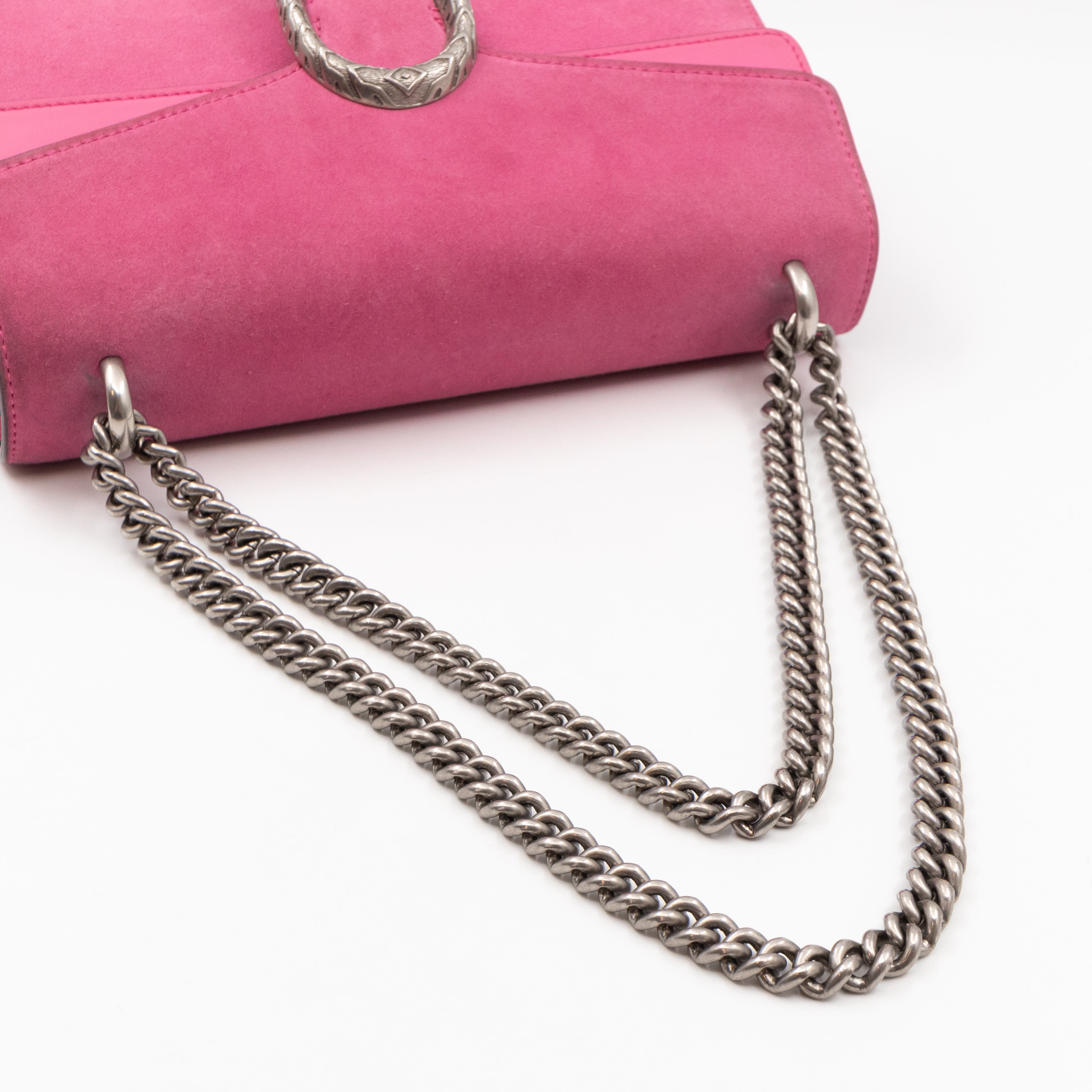 Dionysus Small Pink Suede Leather