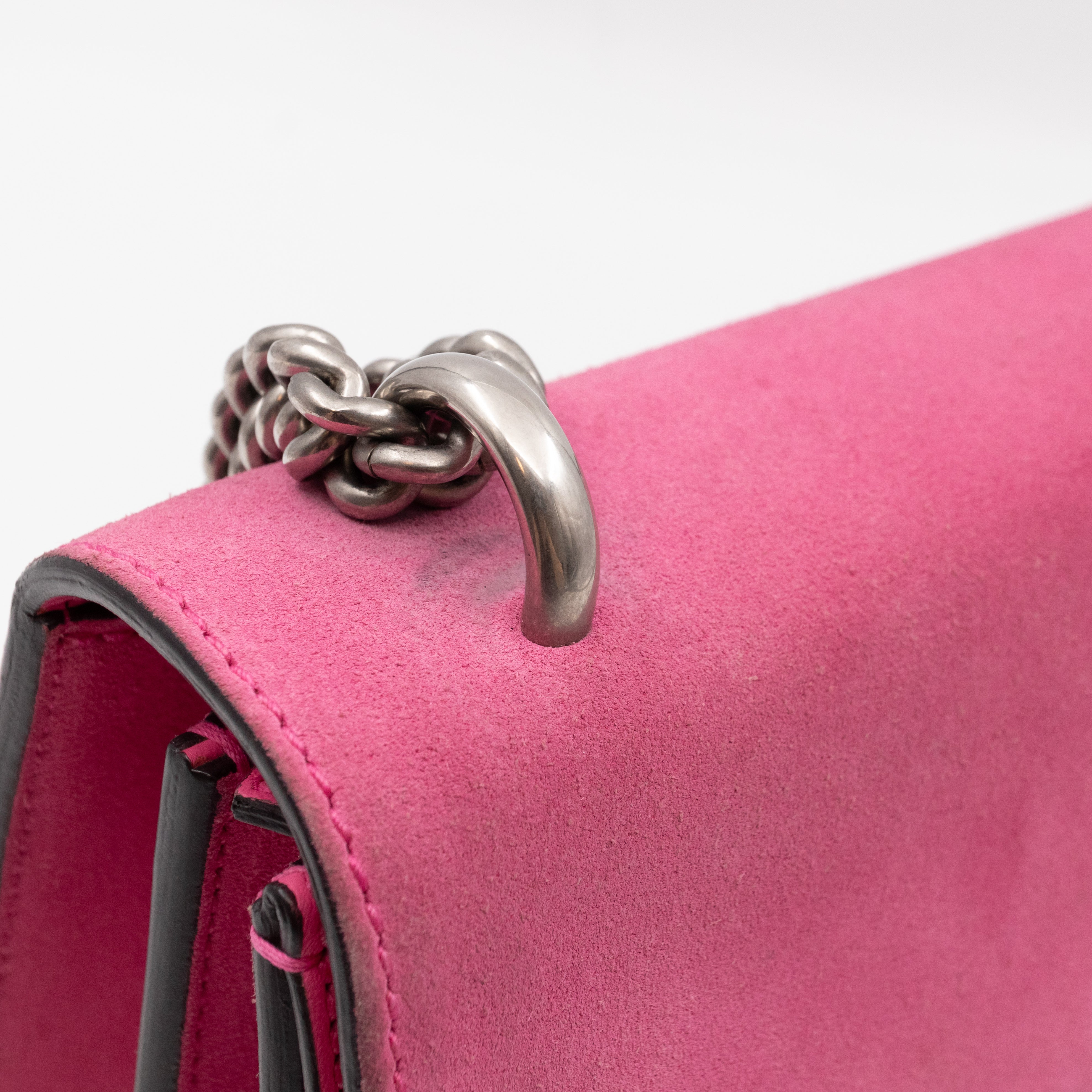 Dionysus Small Pink Suede Leather