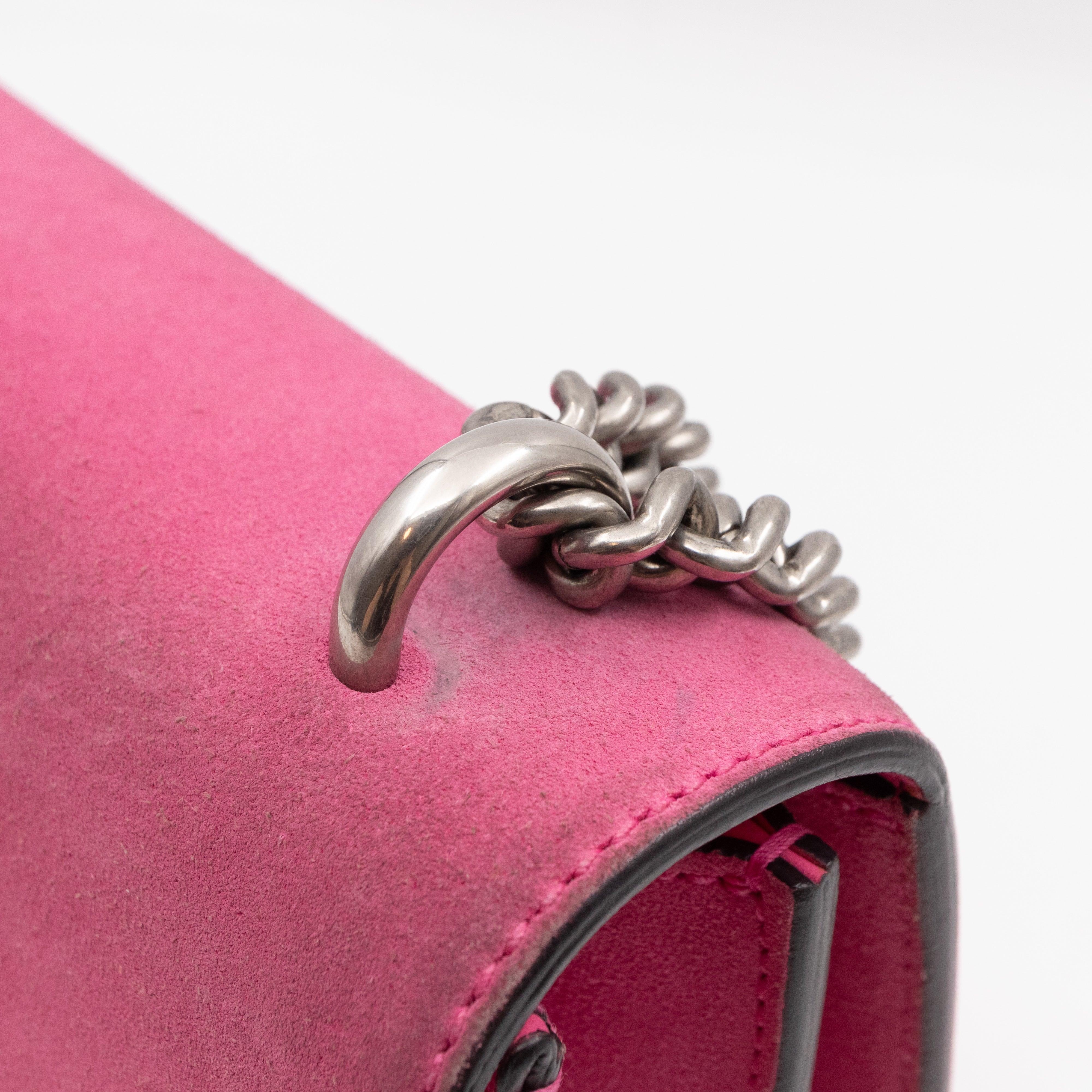 Dionysus Small Pink Suede Leather