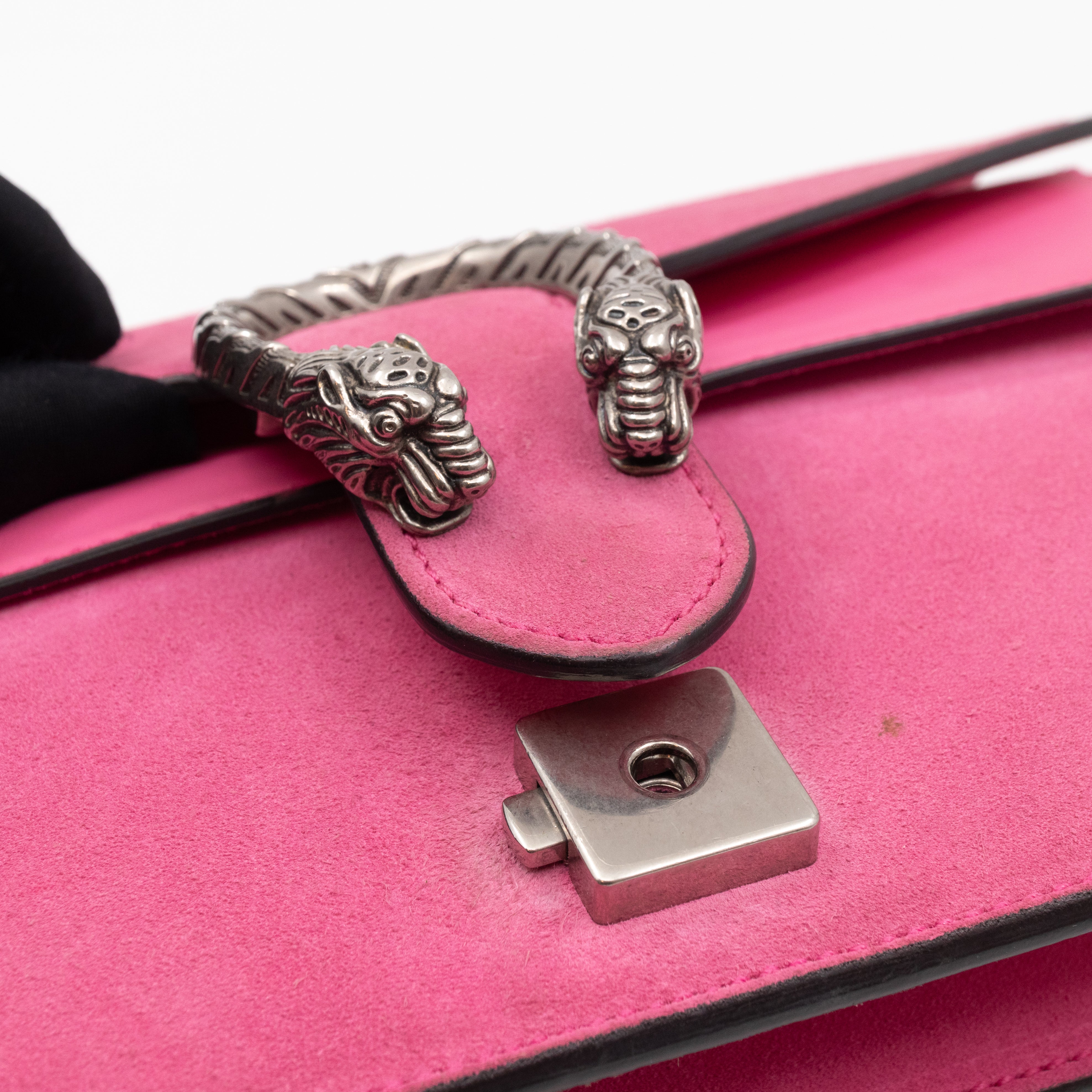 Dionysus Small Pink Suede Leather