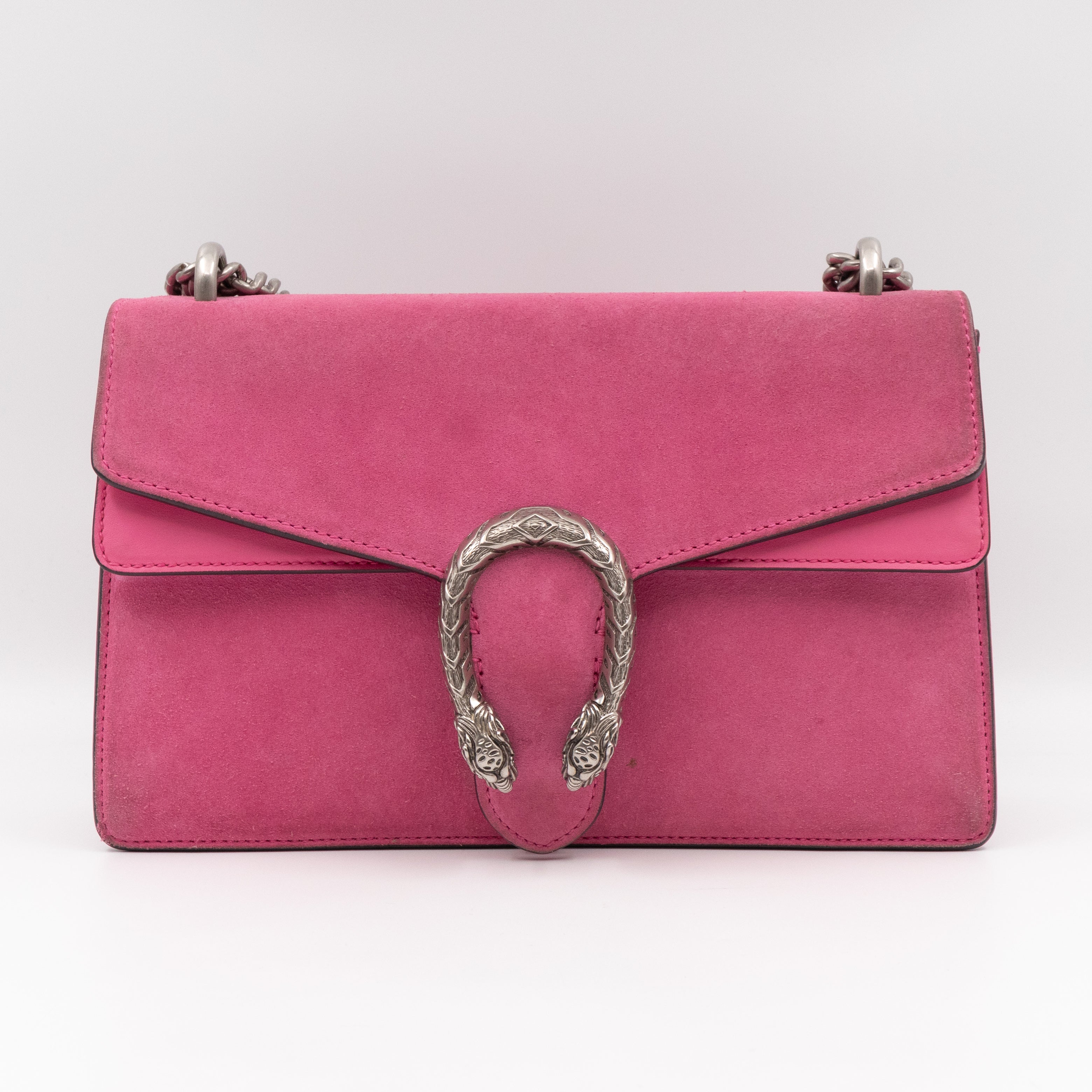 Dionysus Small Pink Suede Leather