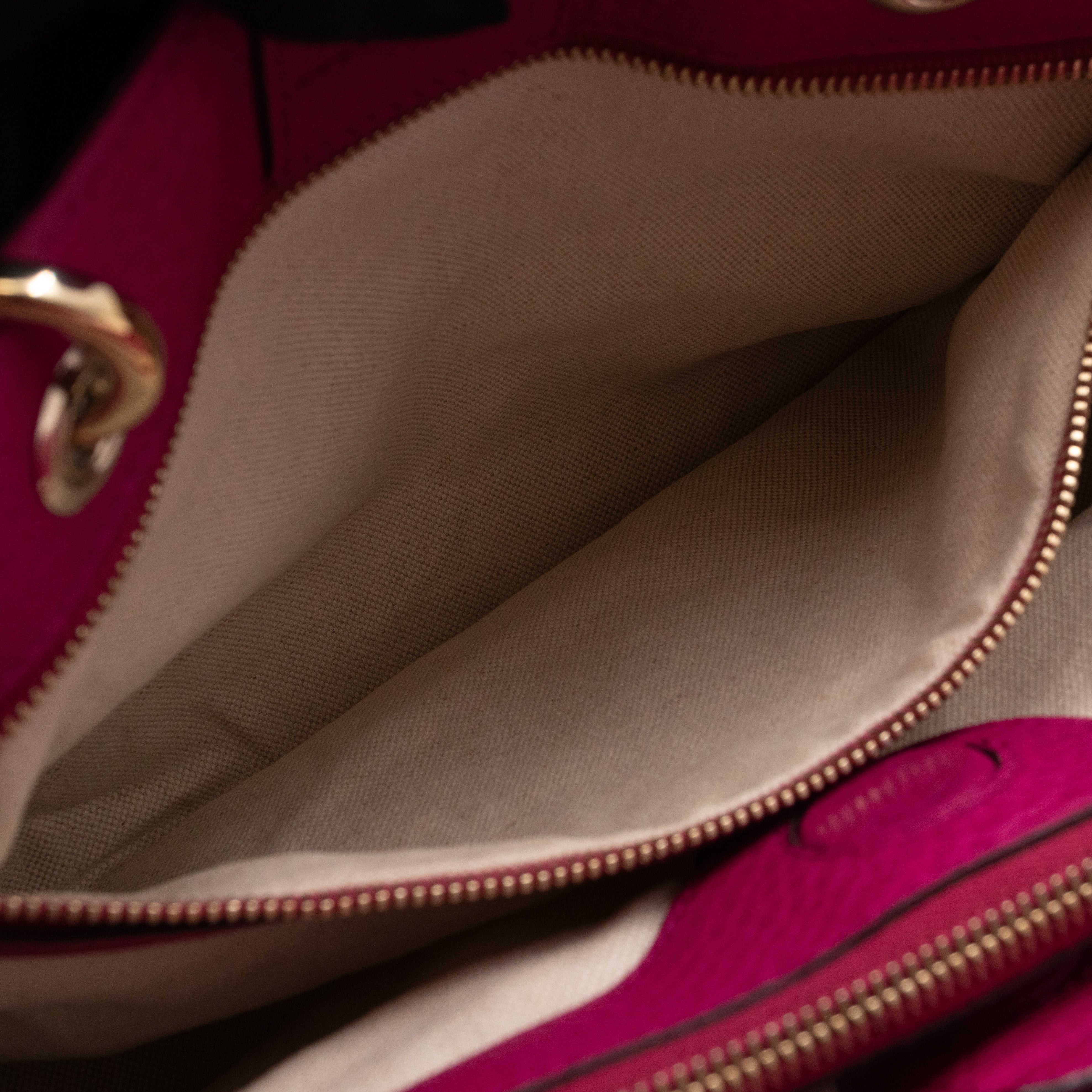 Bamboo Shopper Tote Pink Leather