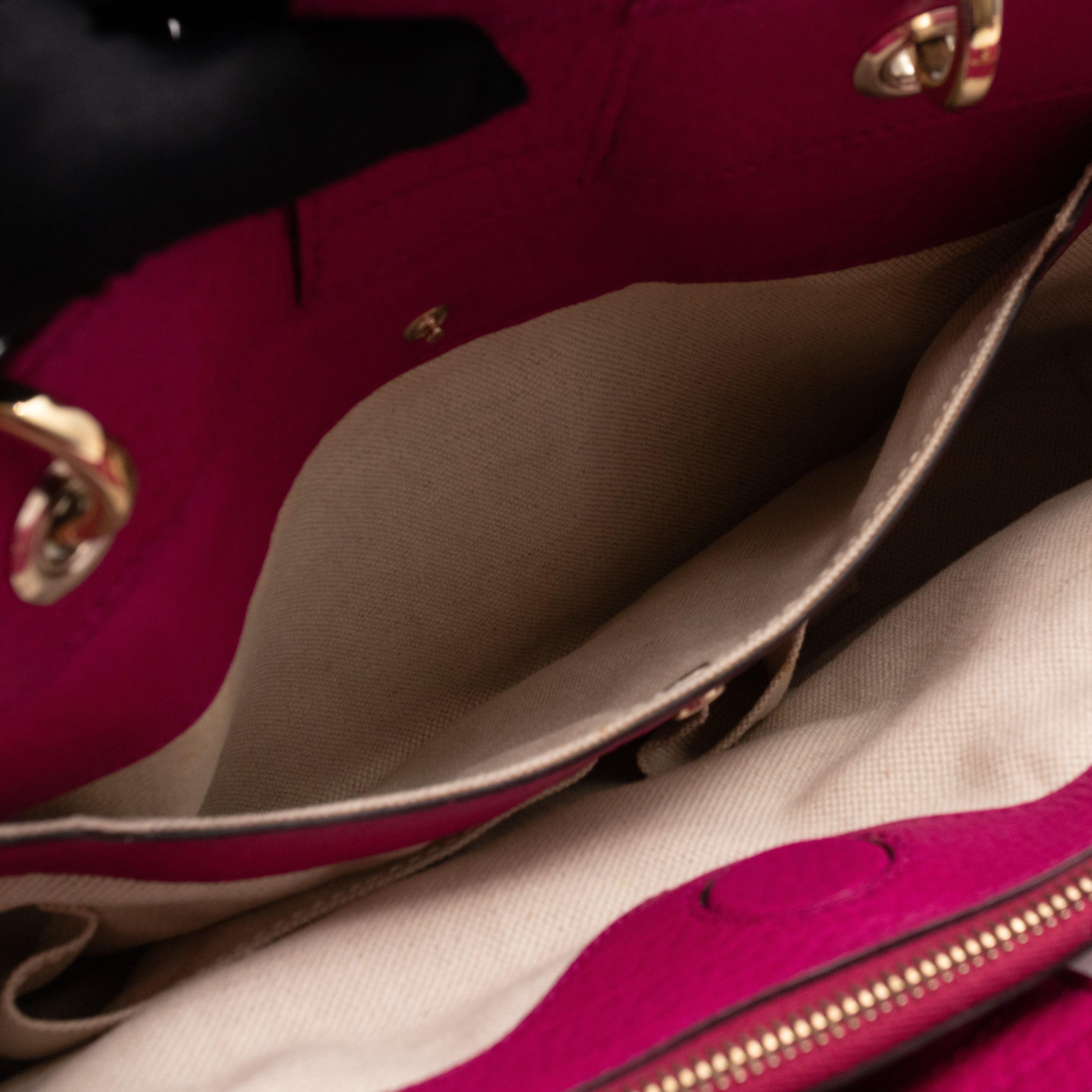 Bamboo Shopper Tote Pink Leather