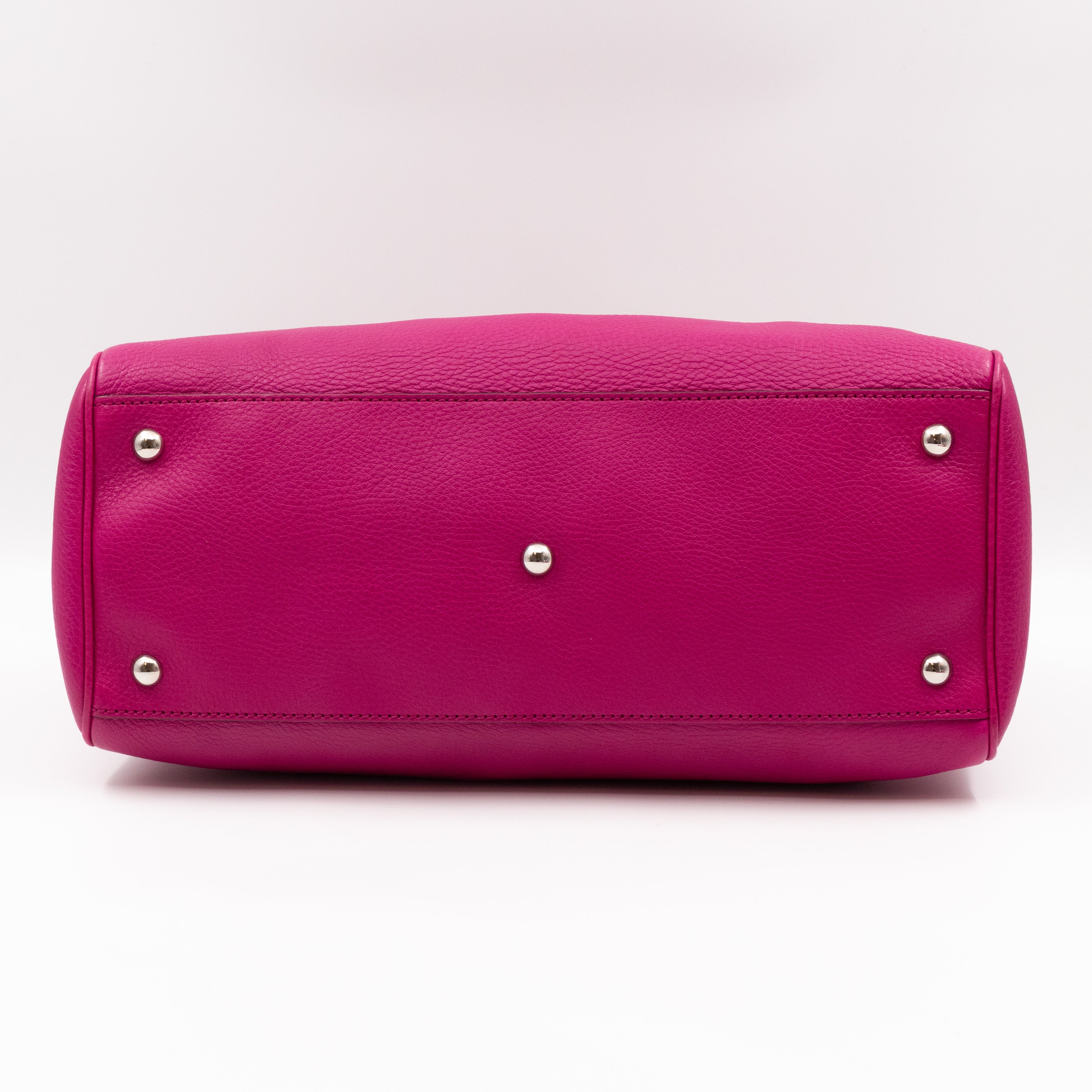 Bamboo Shopper Tote Pink Leather