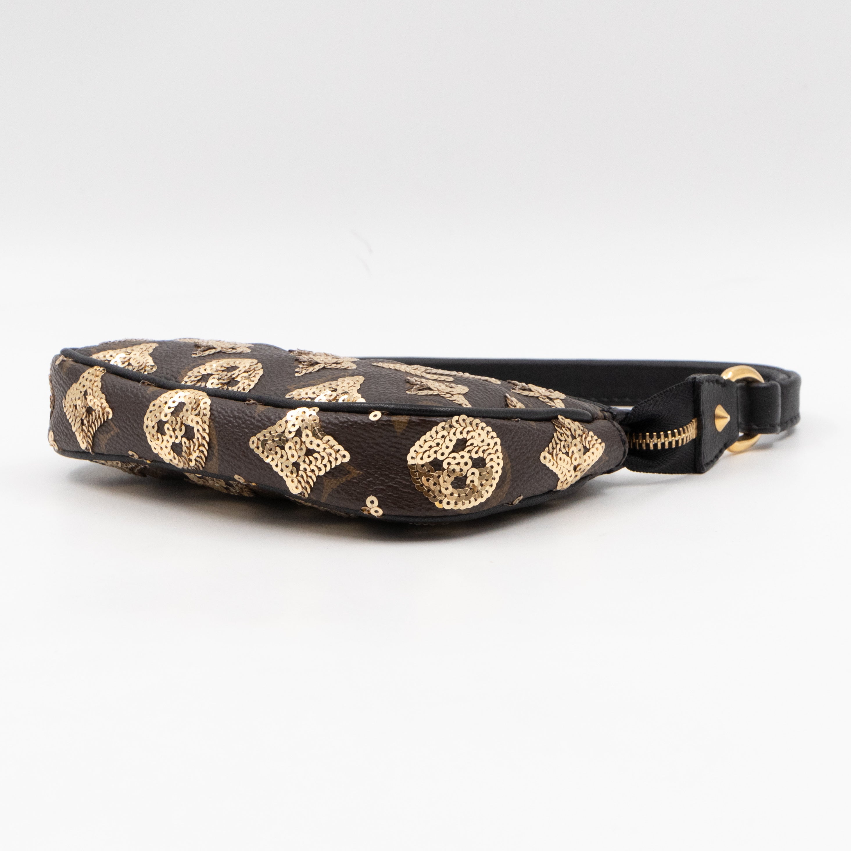 Mini Pochette Accessoires Monogram Eclipse Gold Sequins