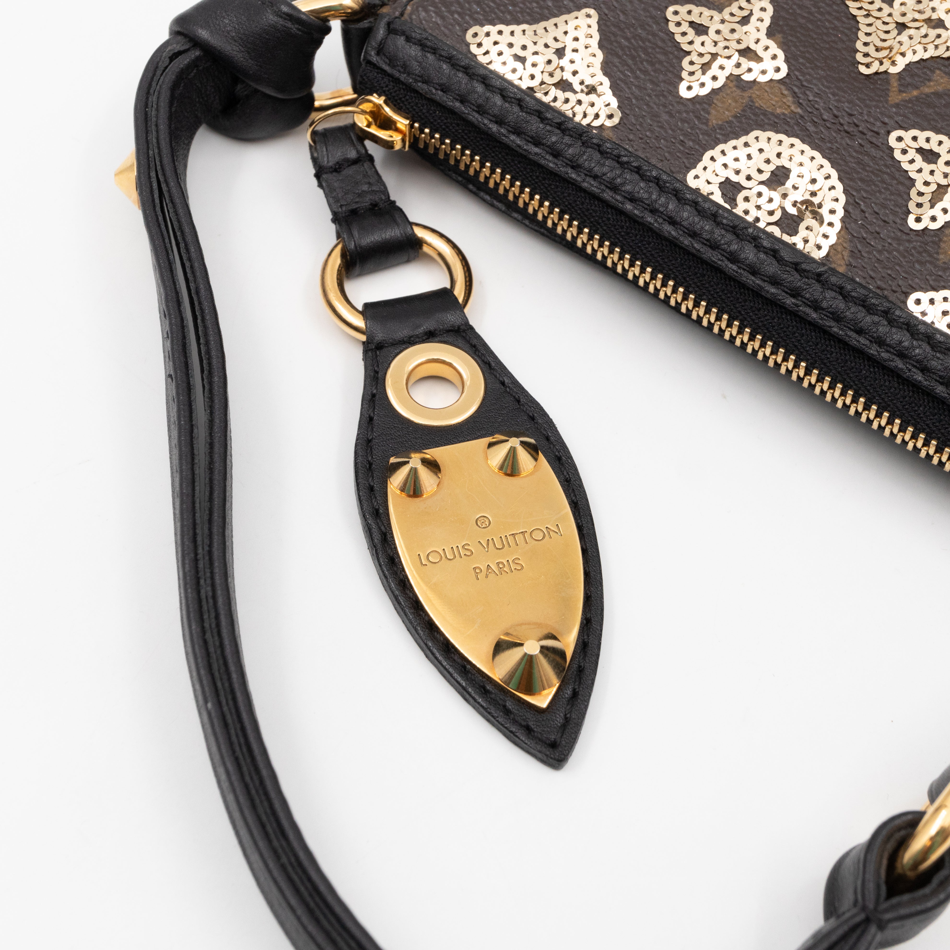 Mini Pochette Accessoires Monogram Eclipse Gold Sequins