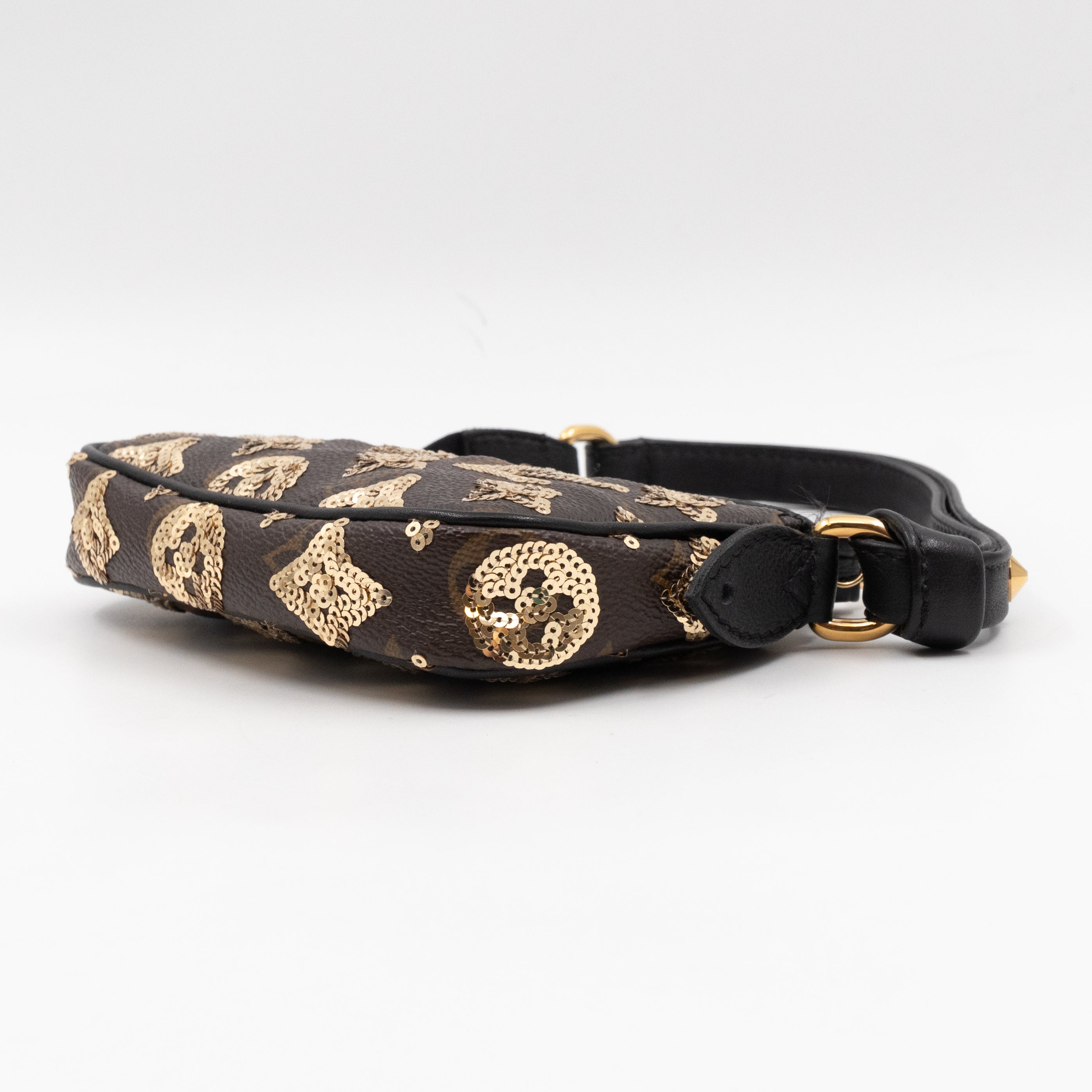 Mini Pochette Accessoires Monogram Eclipse Gold Sequins