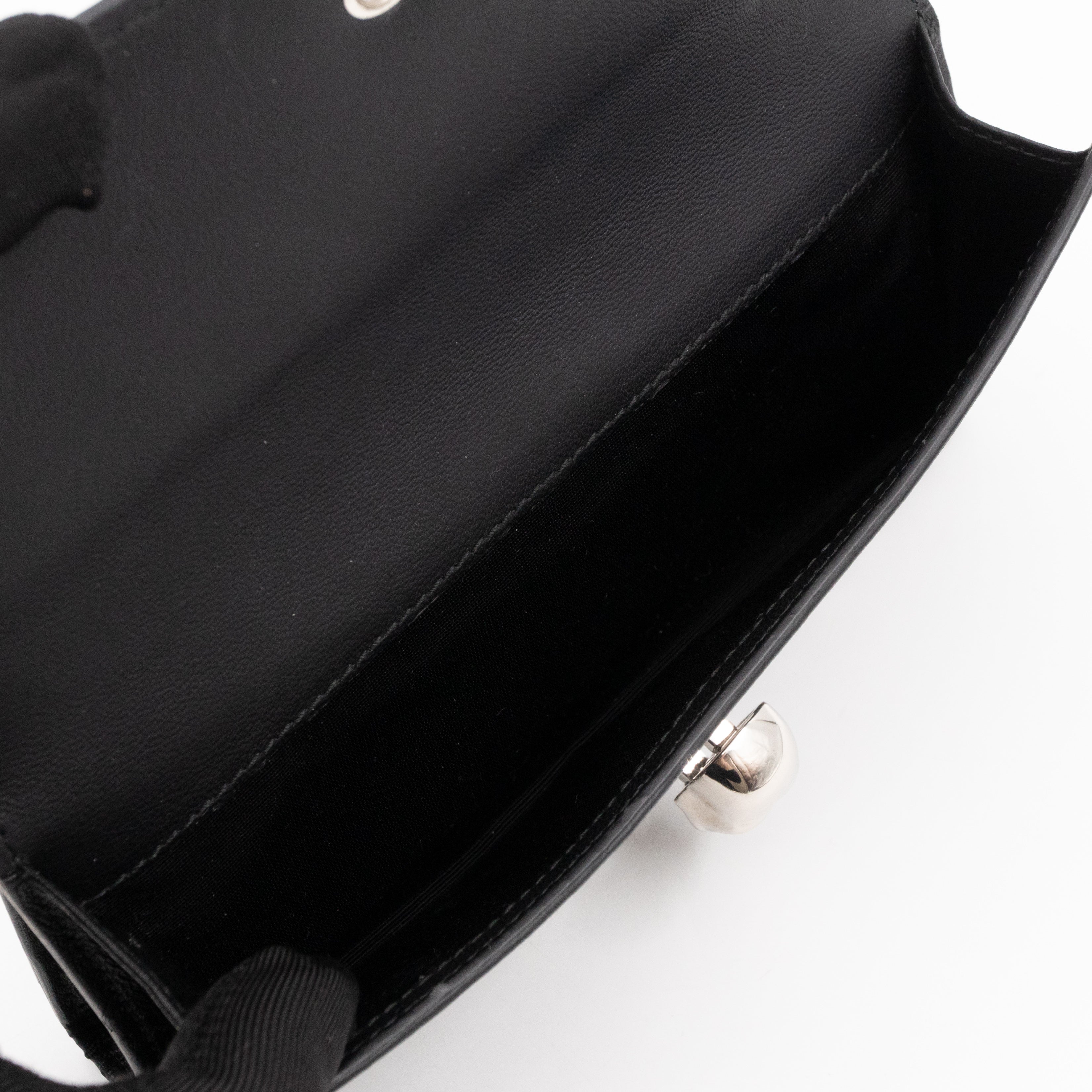 Studded Skull Continental Wallet Black Leather