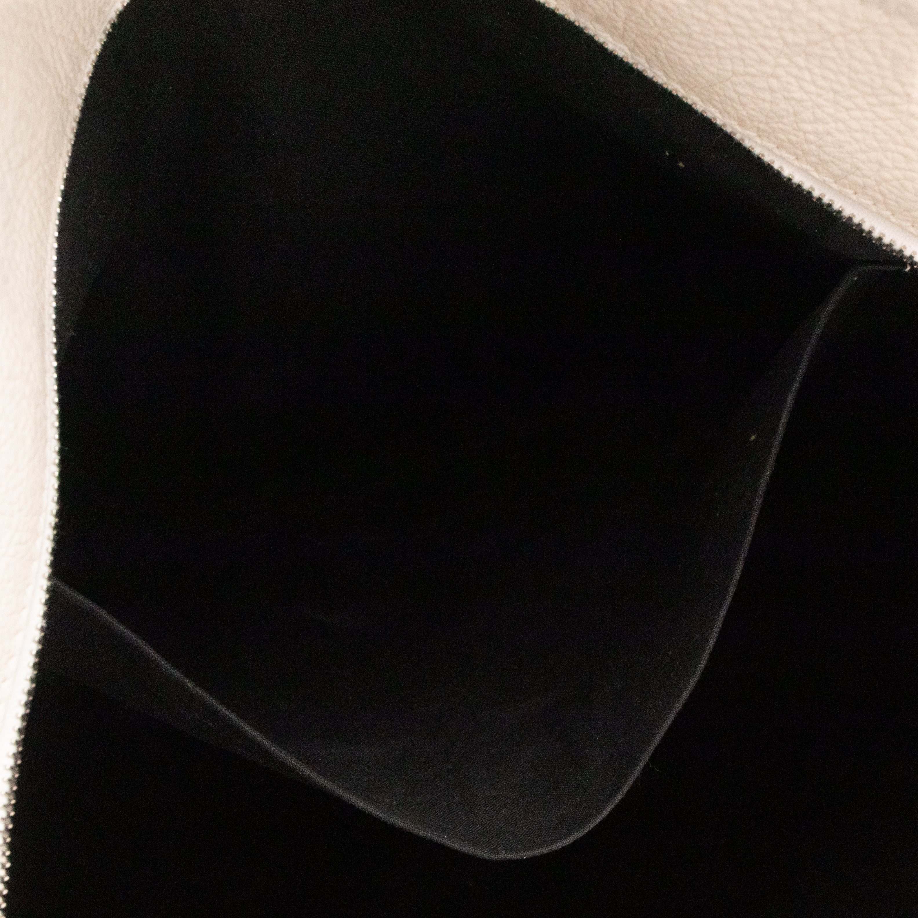 East West Shopper Bag White Leather