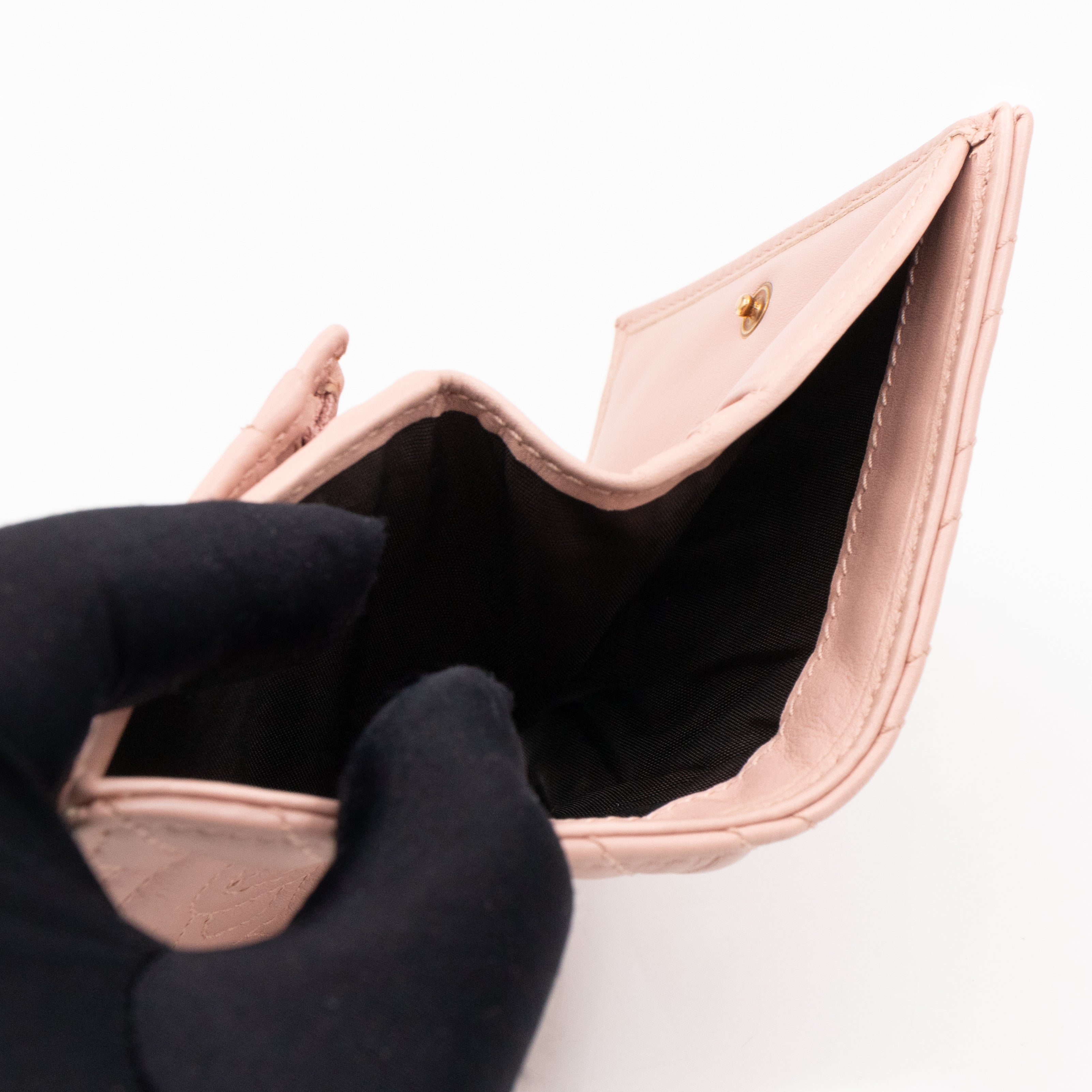 GG Marmont Wallet Matelasse Pink Leather