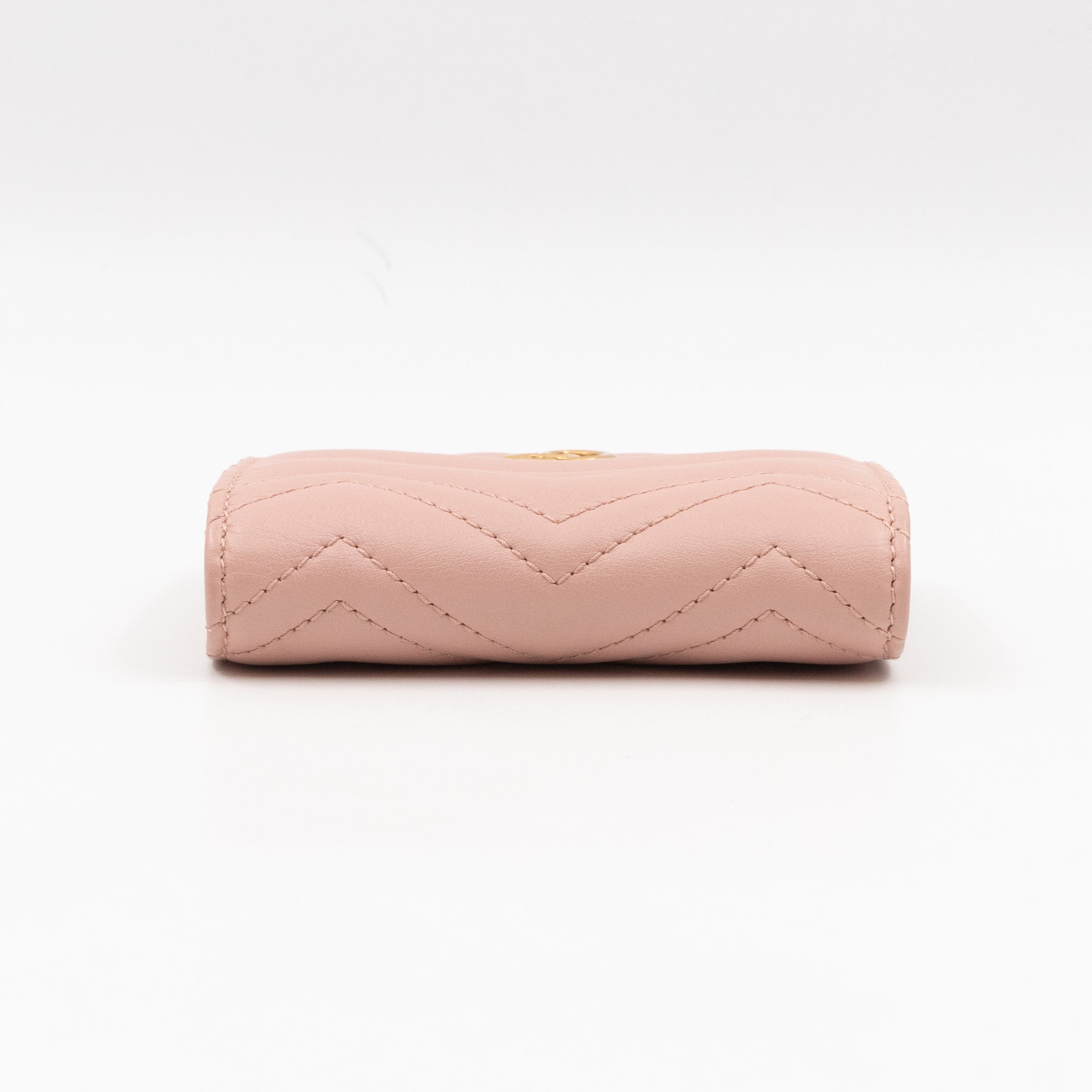 GG Marmont Wallet Matelasse Pink Leather