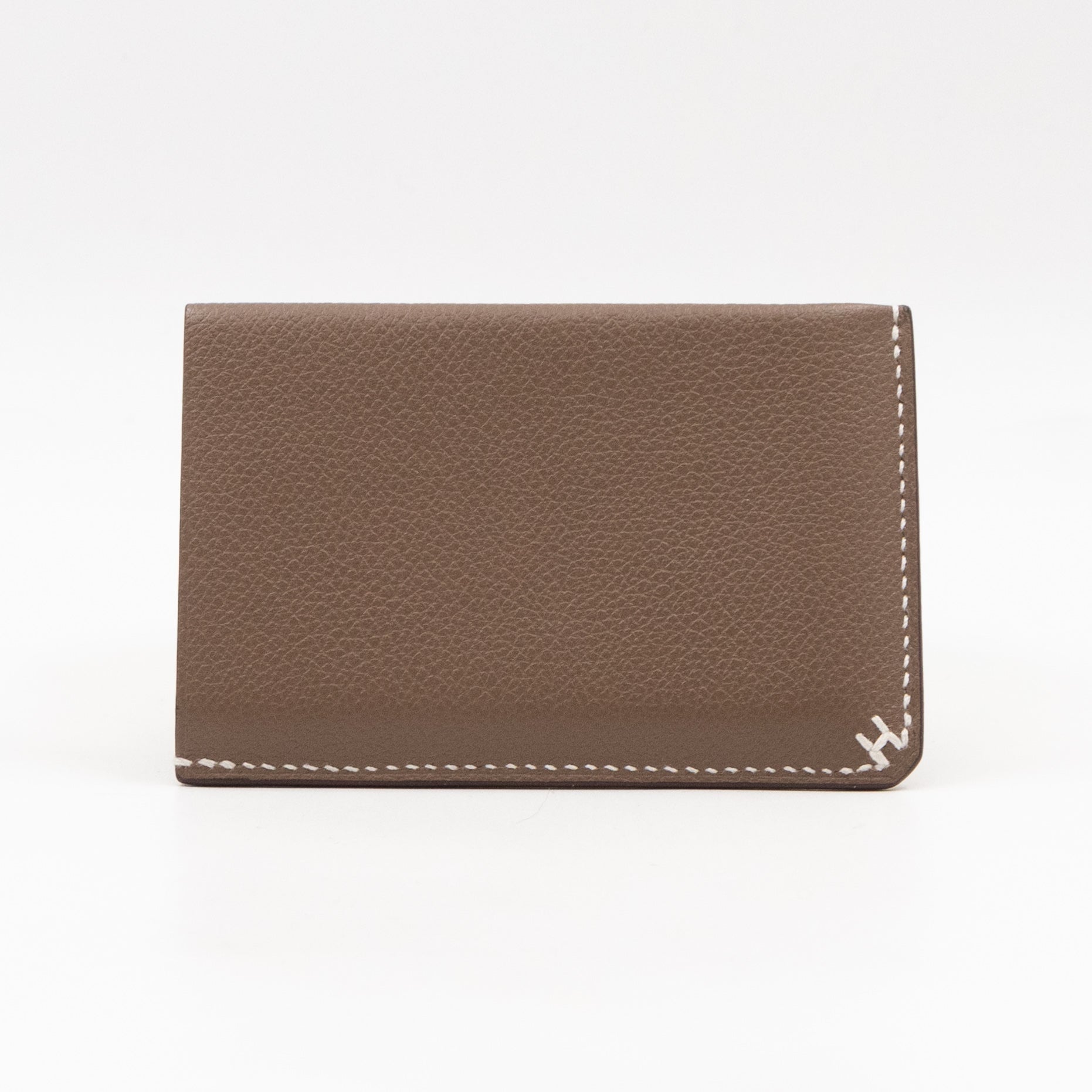H Sellier Card Holder Etoupe
