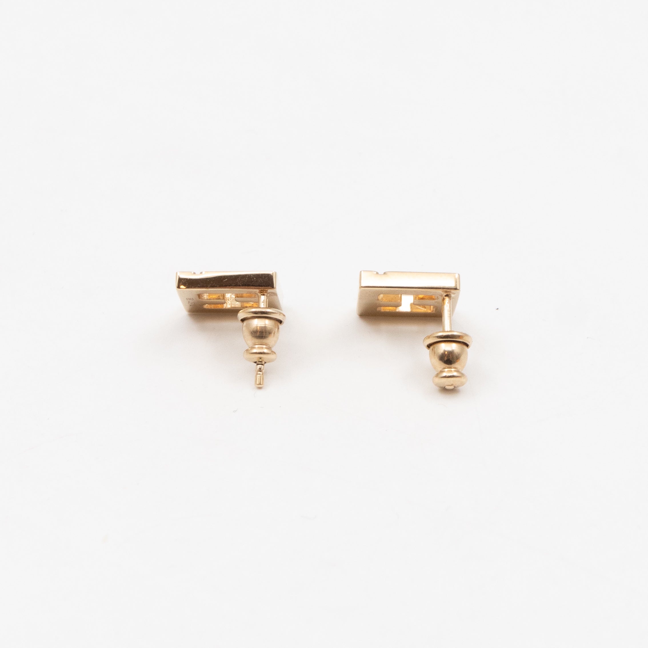 FF Crystal Earrings Gold