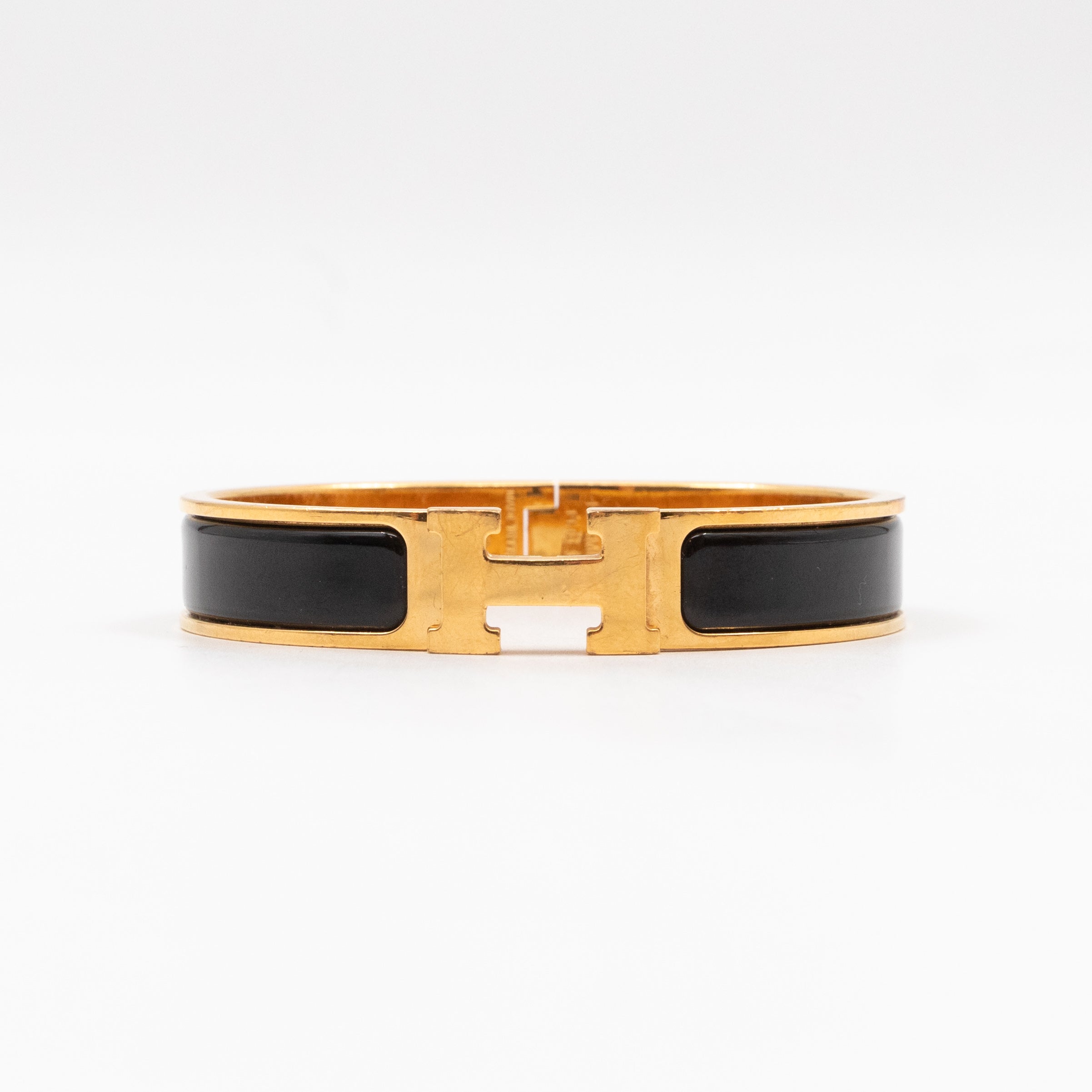 Clic H Bracelet GM Black Gold