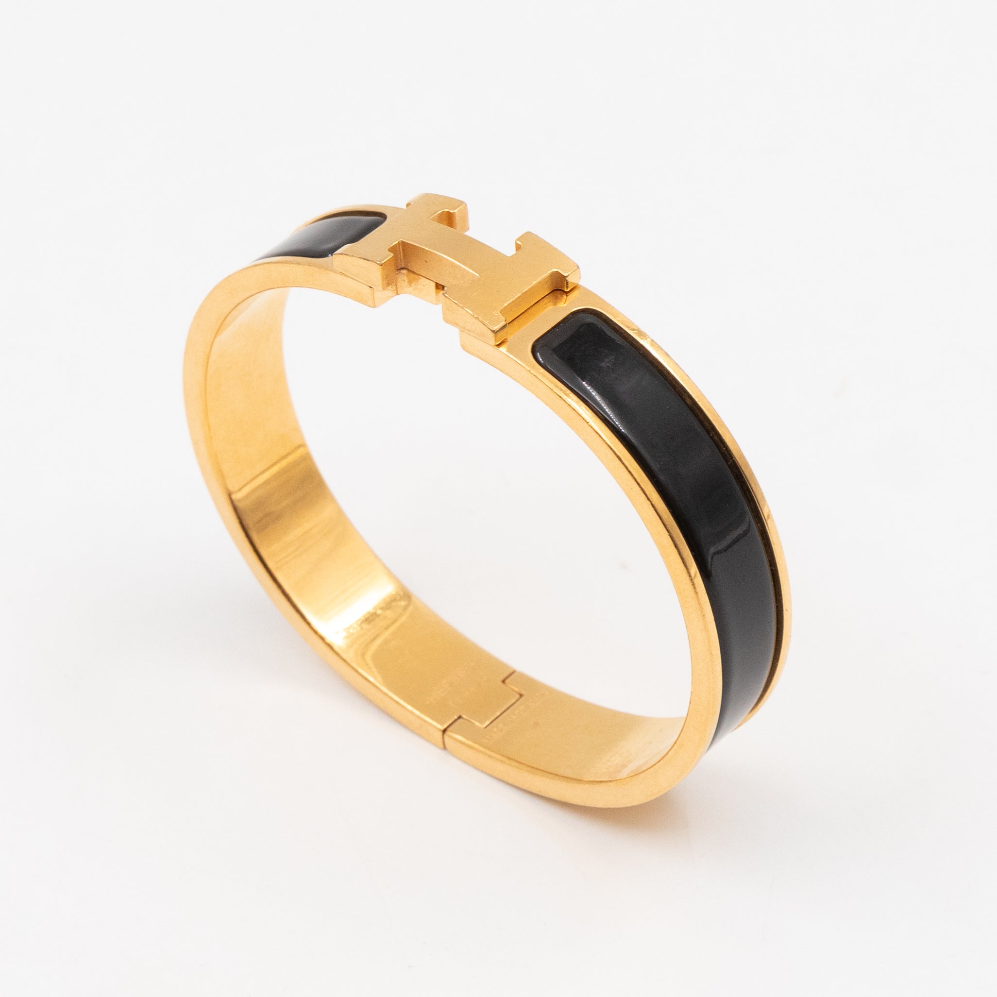 Clic H Bracelet GM Black Gold