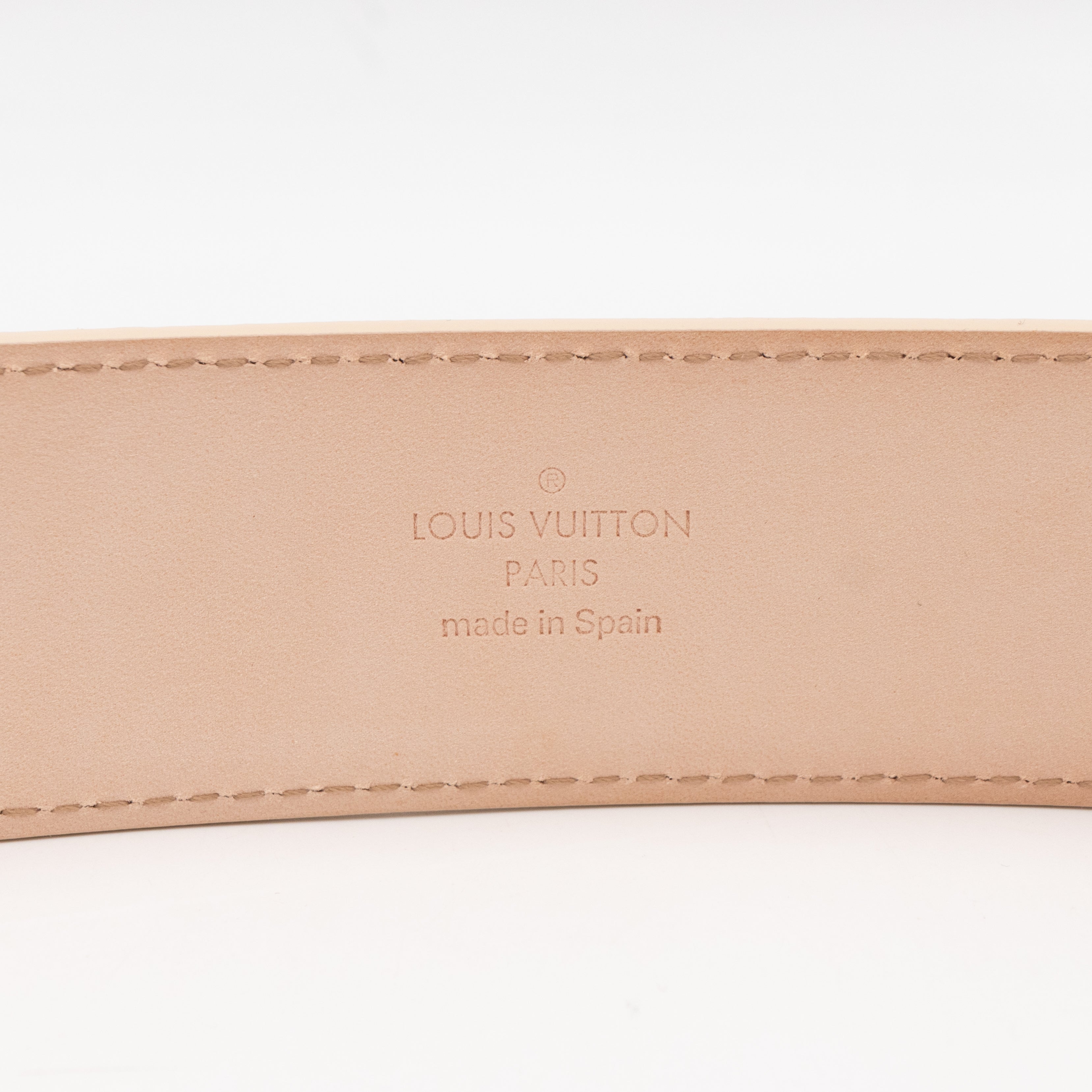 LV Initials Belt Damier Azur 85/34