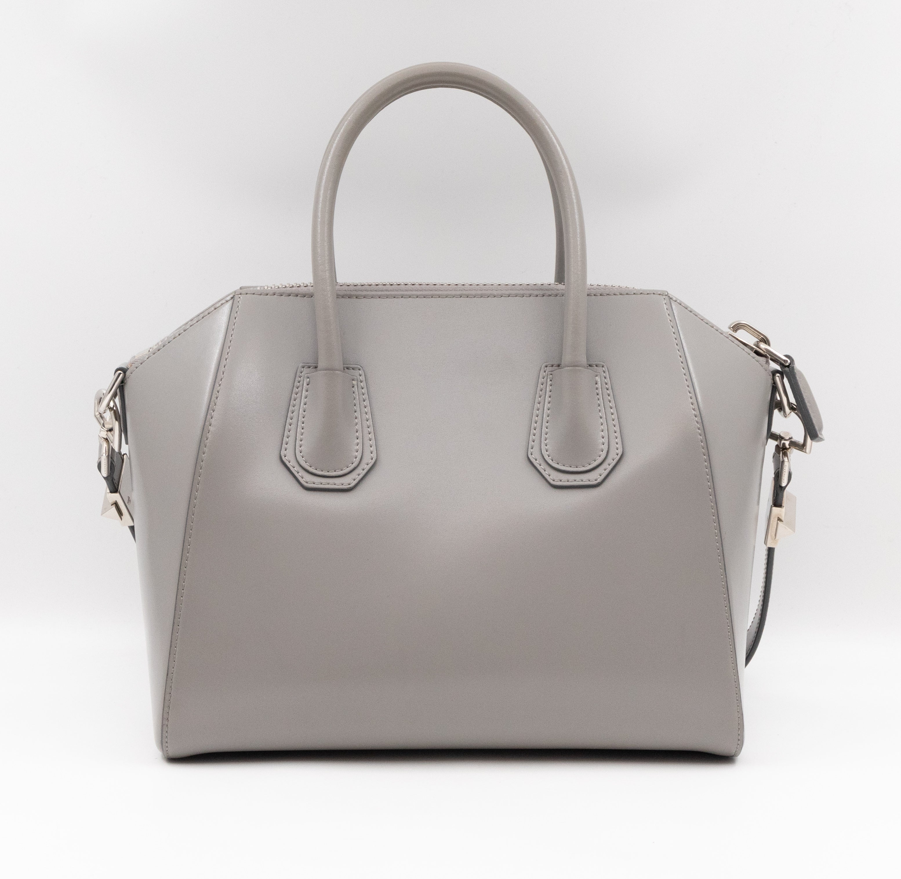 Antigona Small Smooth Grey Leather