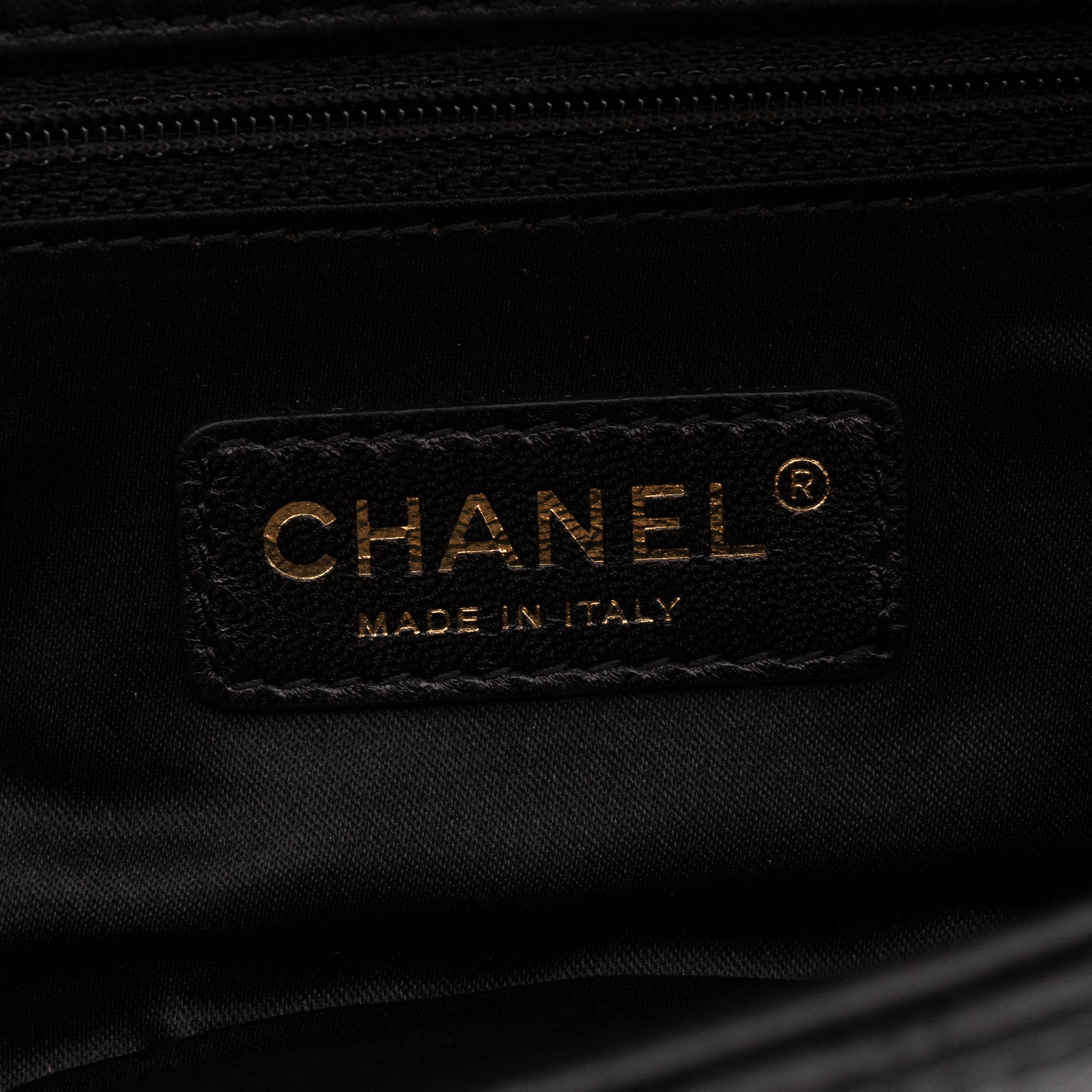 Mademoiselle Flap Clutch Black Leather