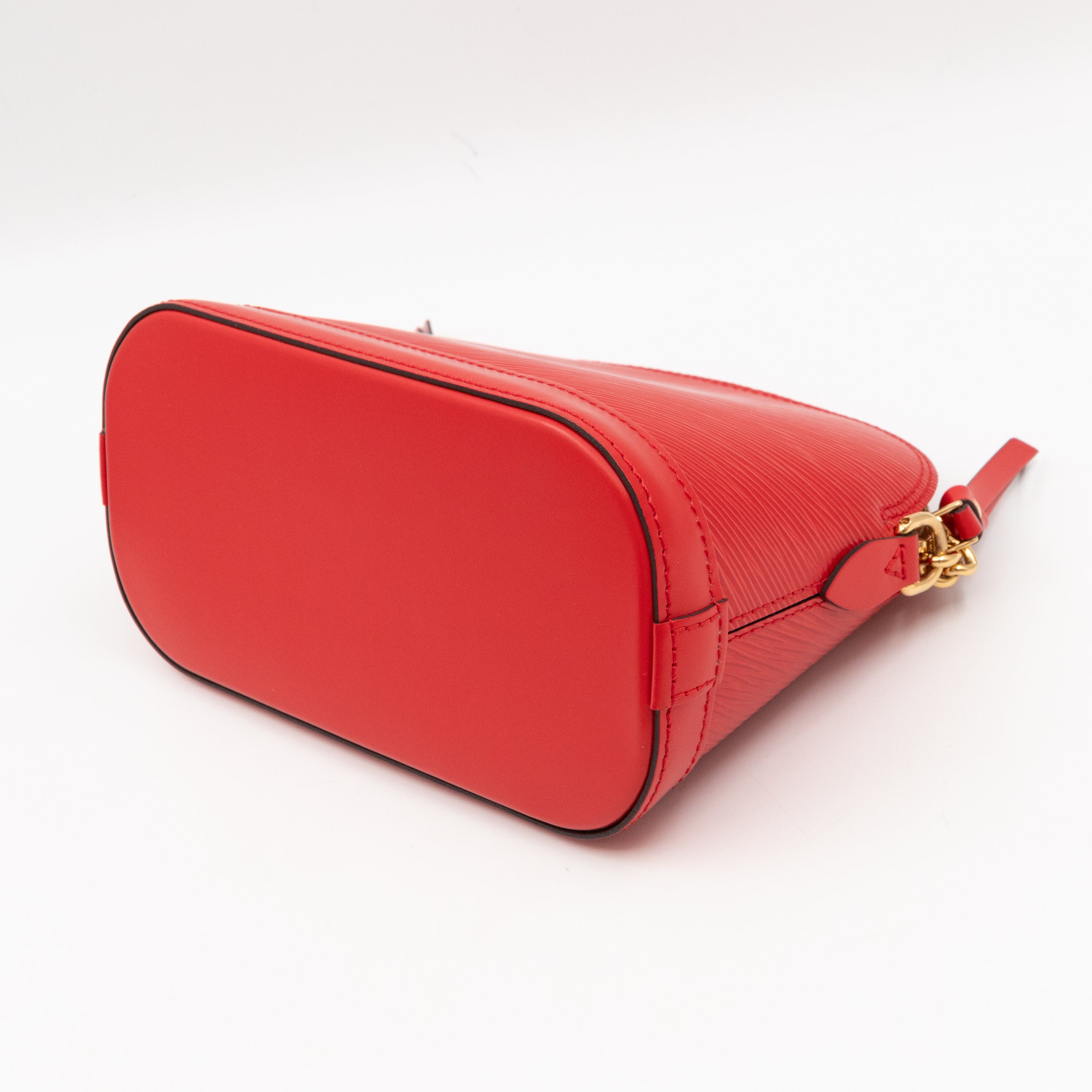 Alma Mini Chain Epi Leather Red