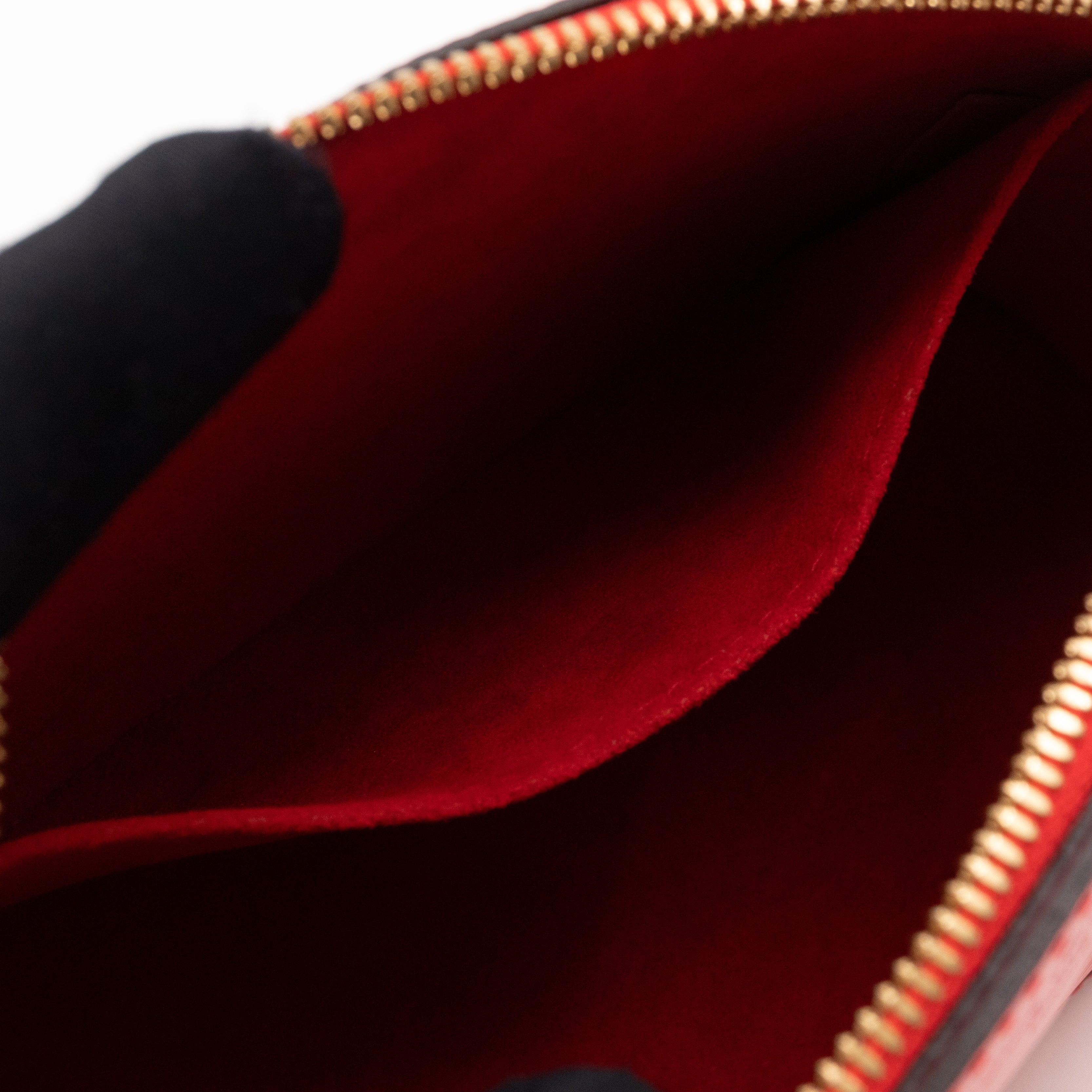 Alma Mini Chain Epi Leather Red