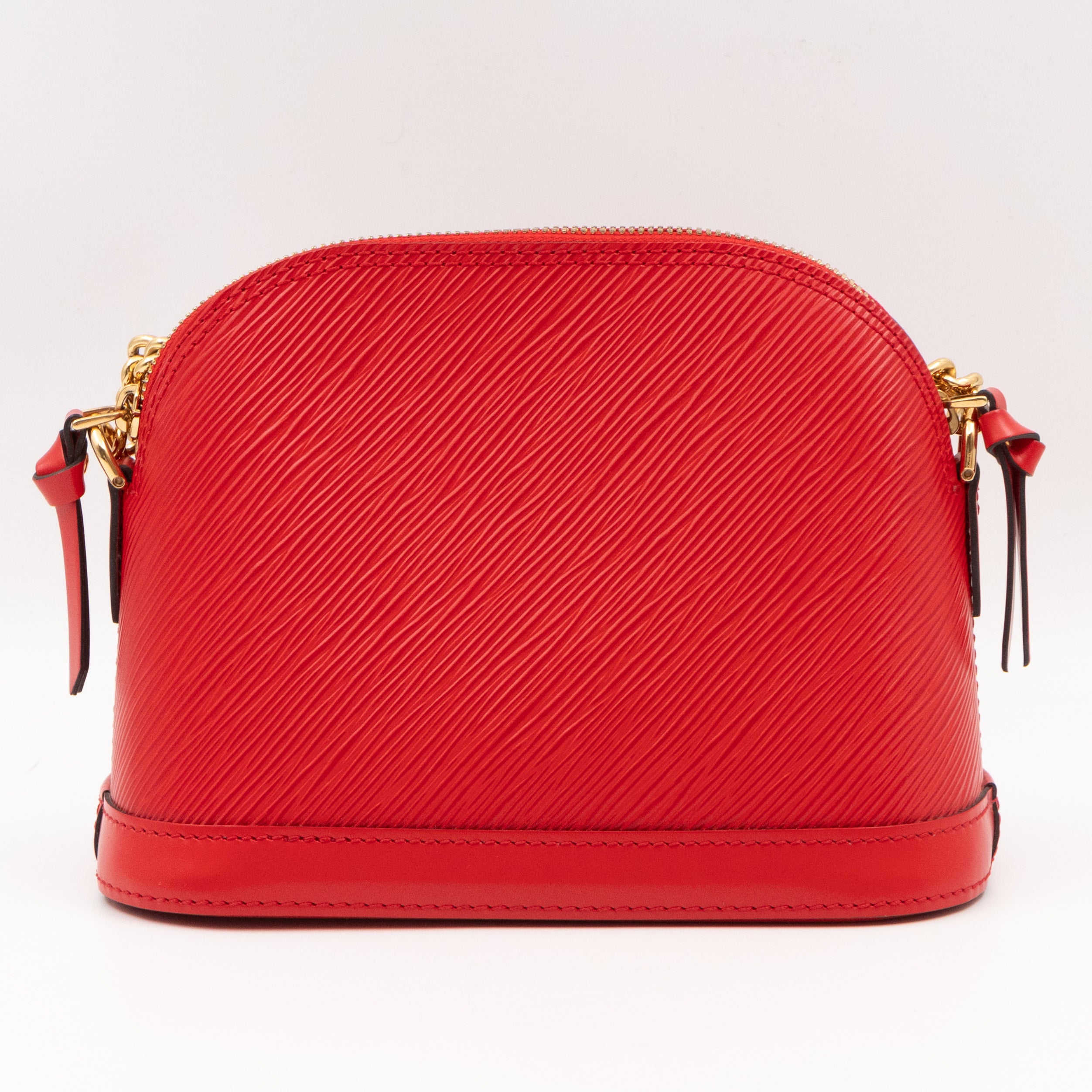 Alma Mini Chain Epi Leather Red