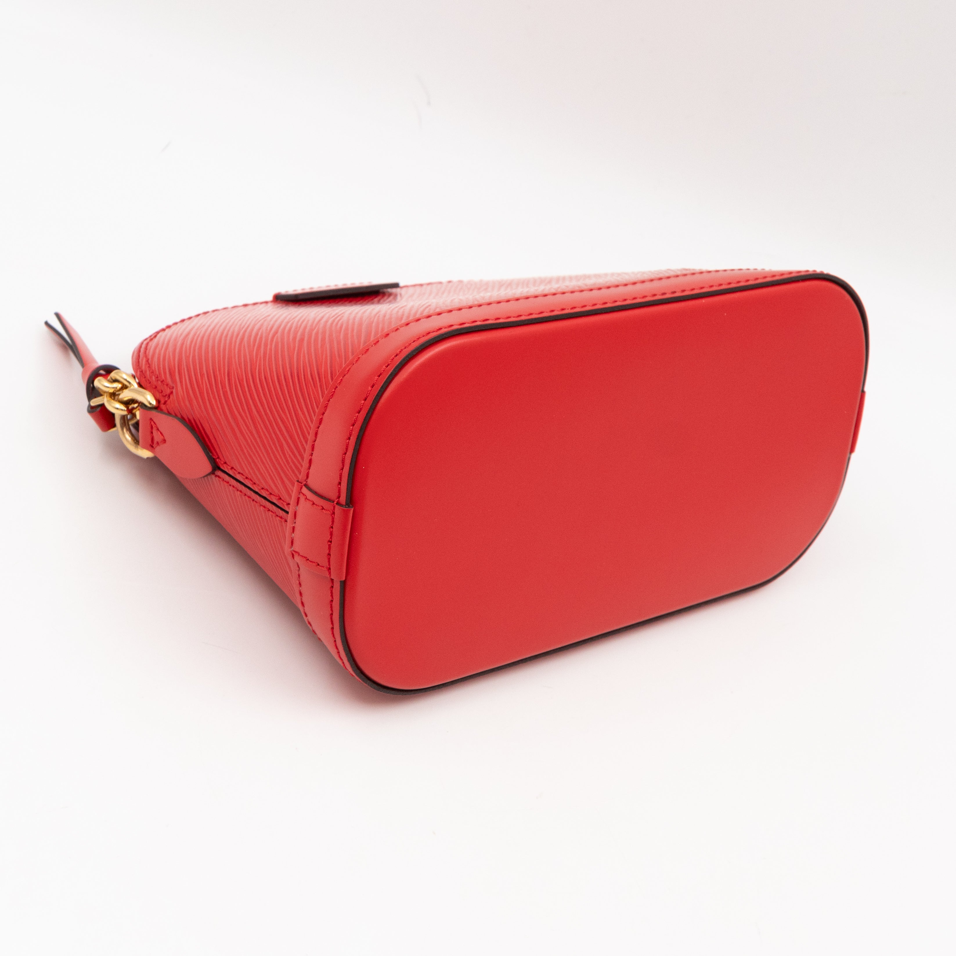 Alma Mini Chain Epi Leather Red