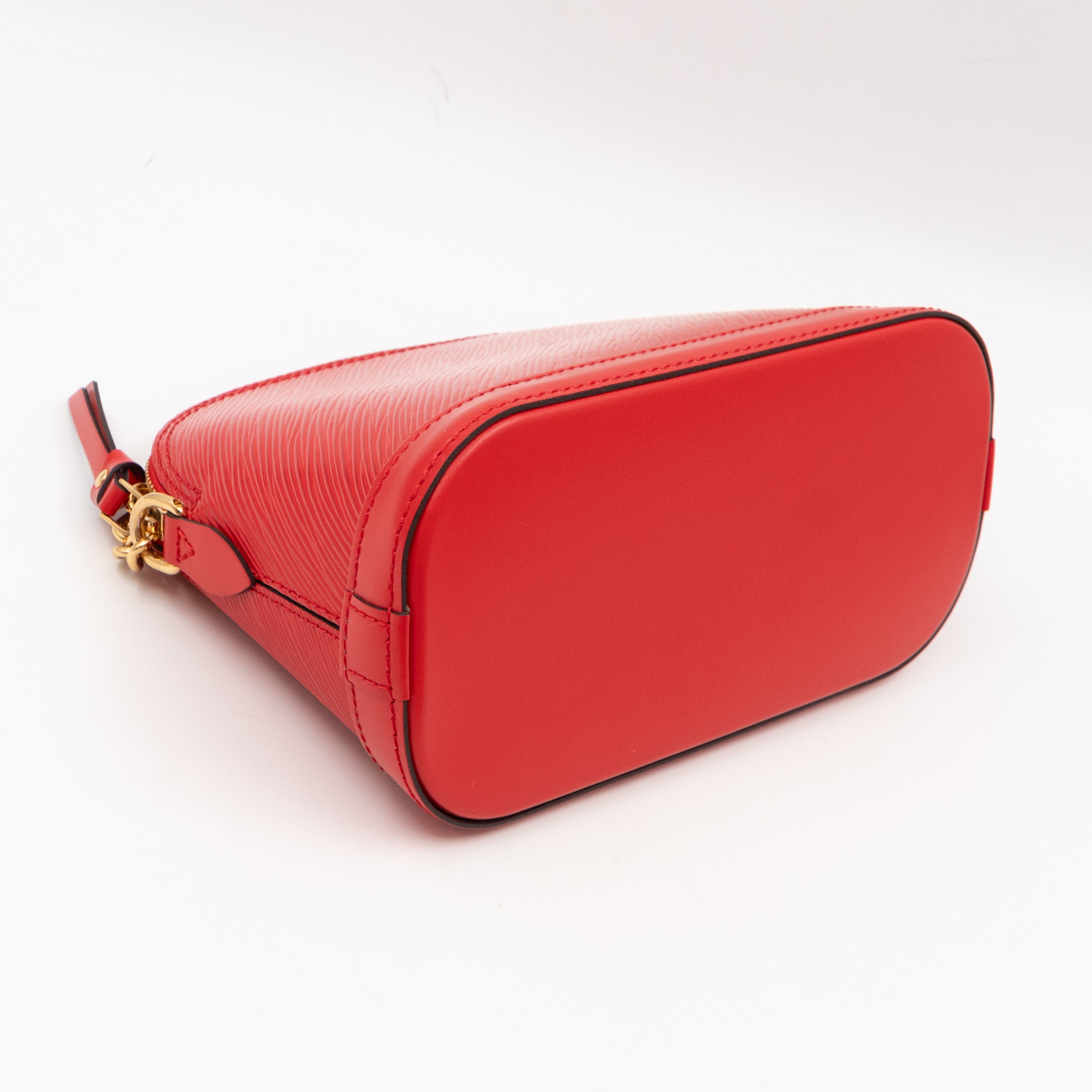 Alma Mini Chain Epi Leather Red