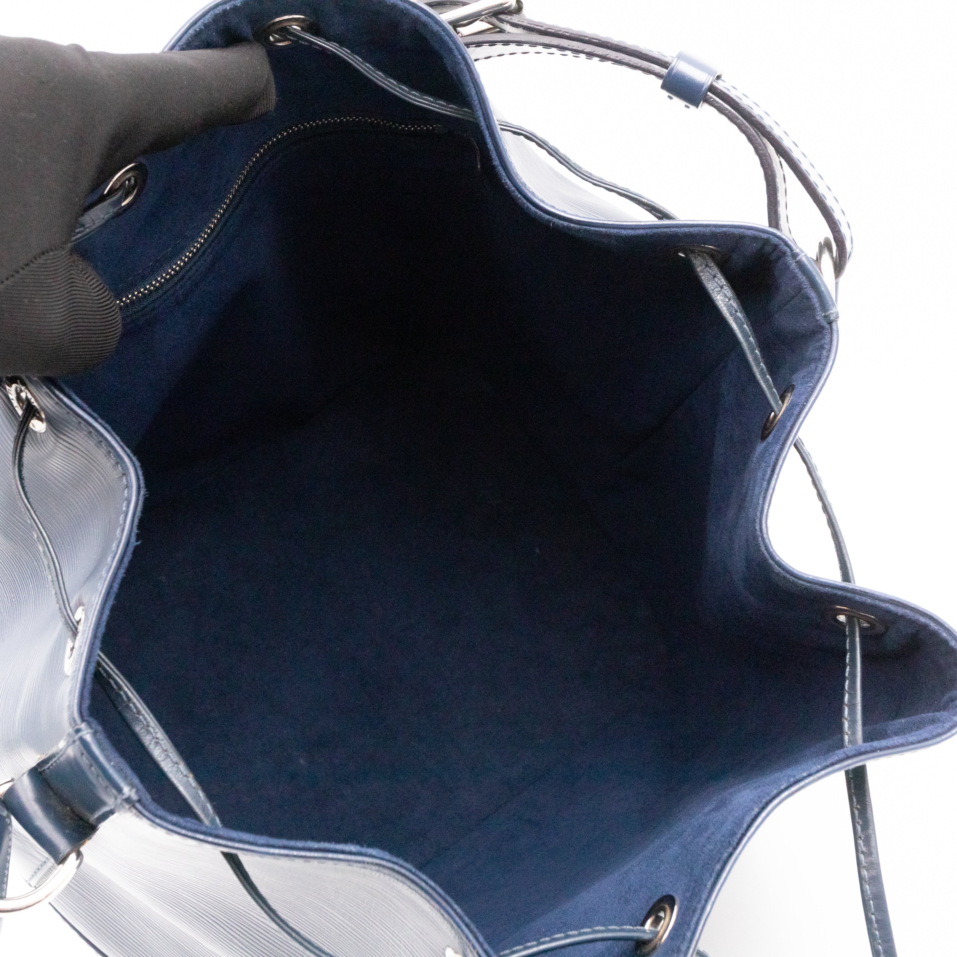 Petit Noe Epi Leather Indigo