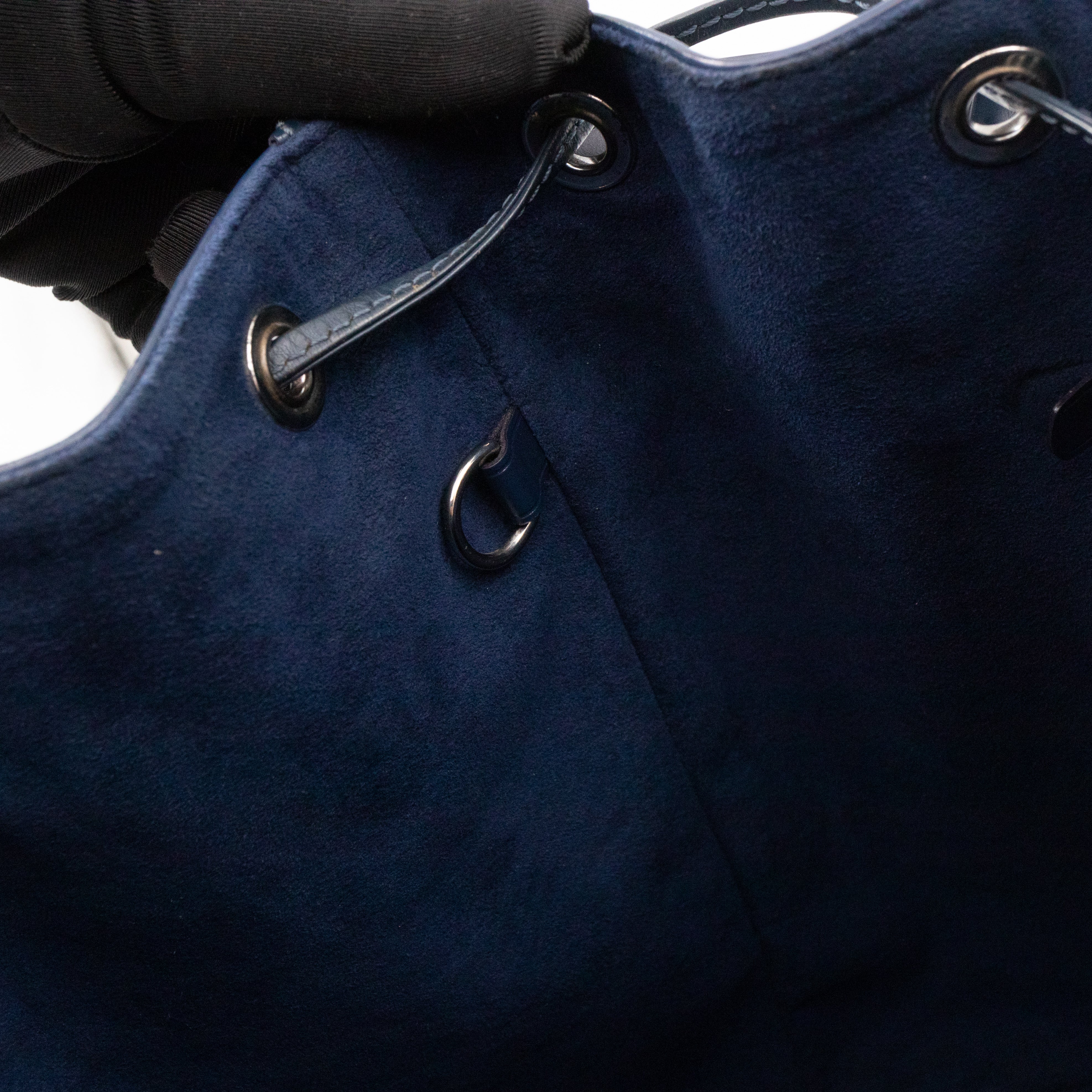 Petit Noe Epi Leather Indigo