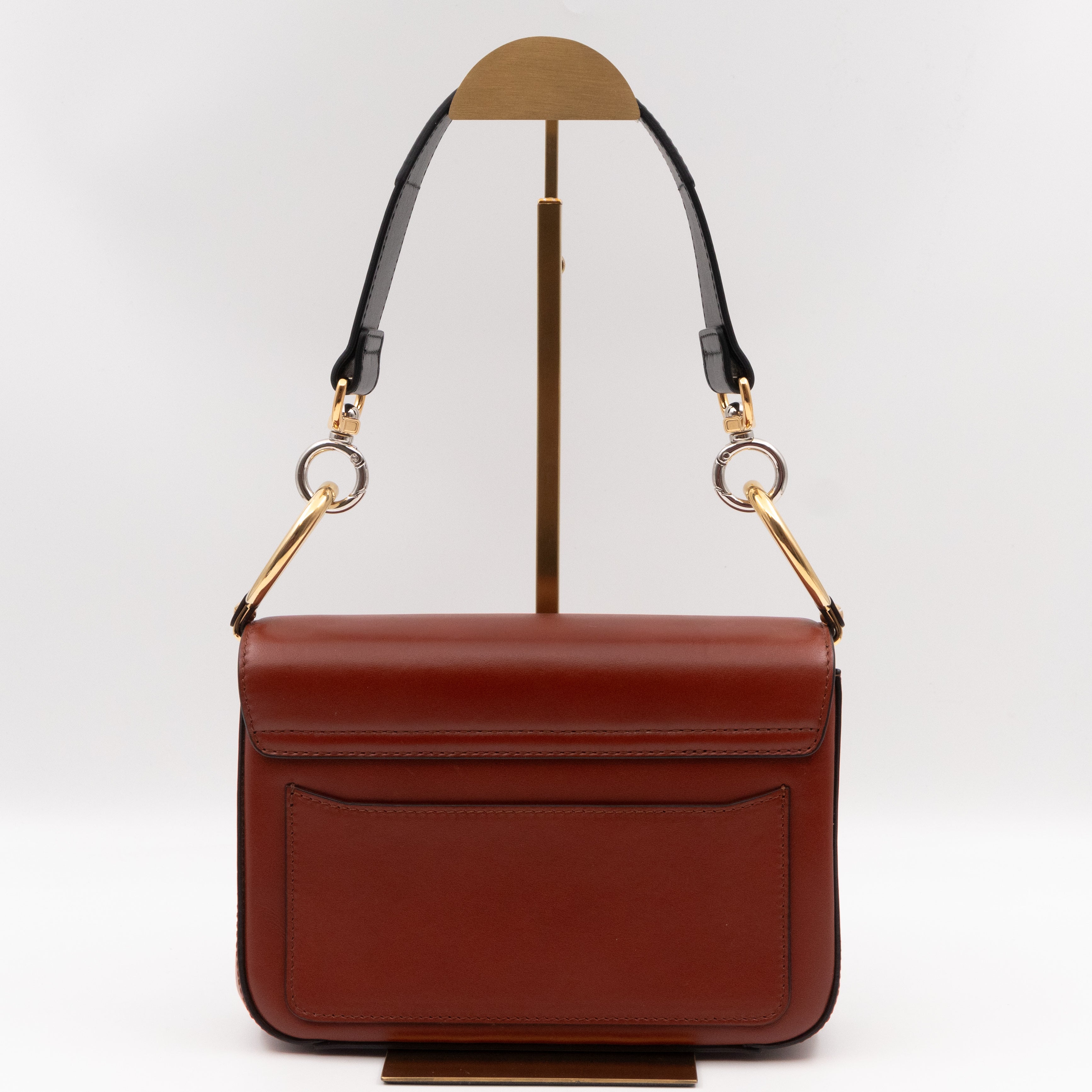 Small C Bag Brown Leather