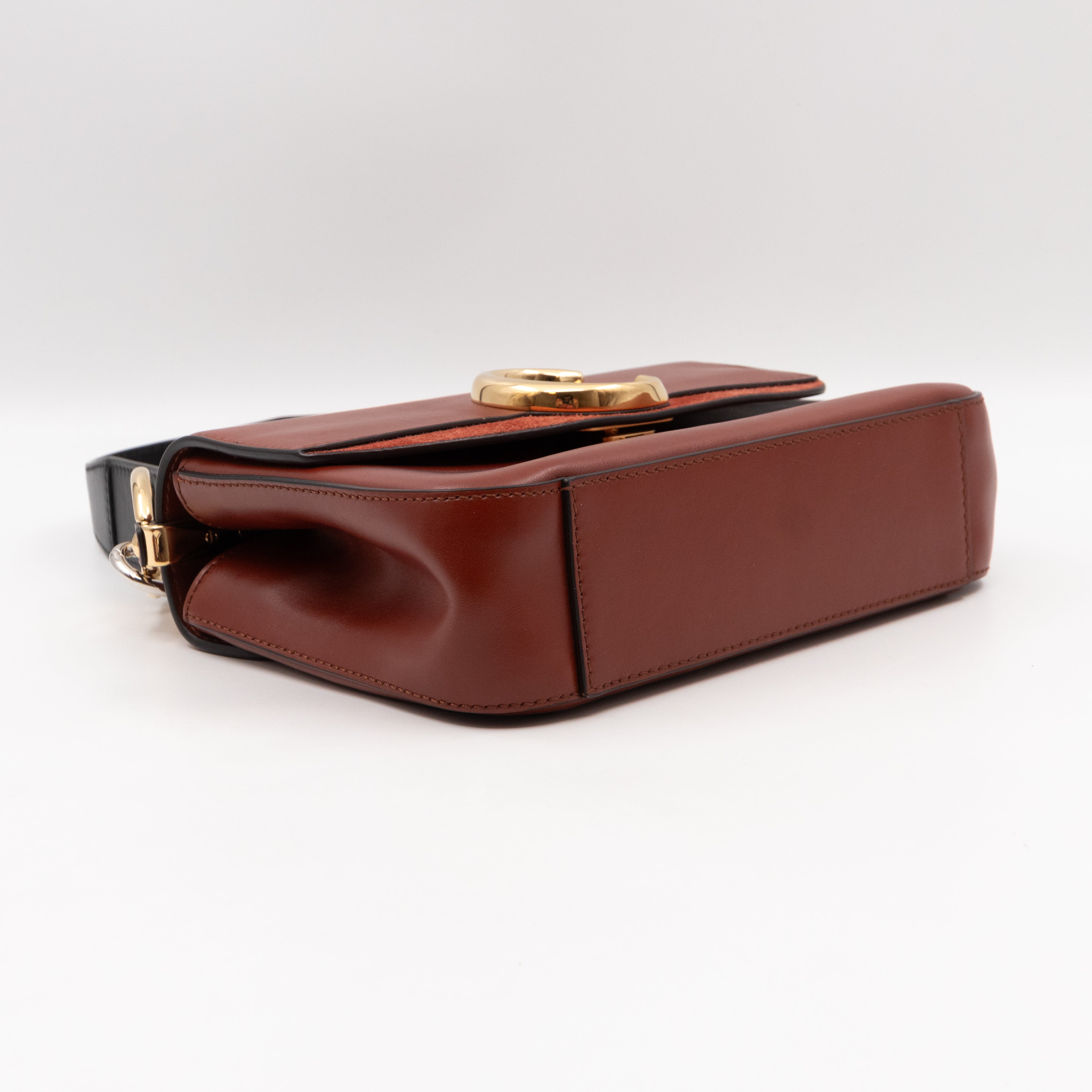 Small C Bag Brown Leather