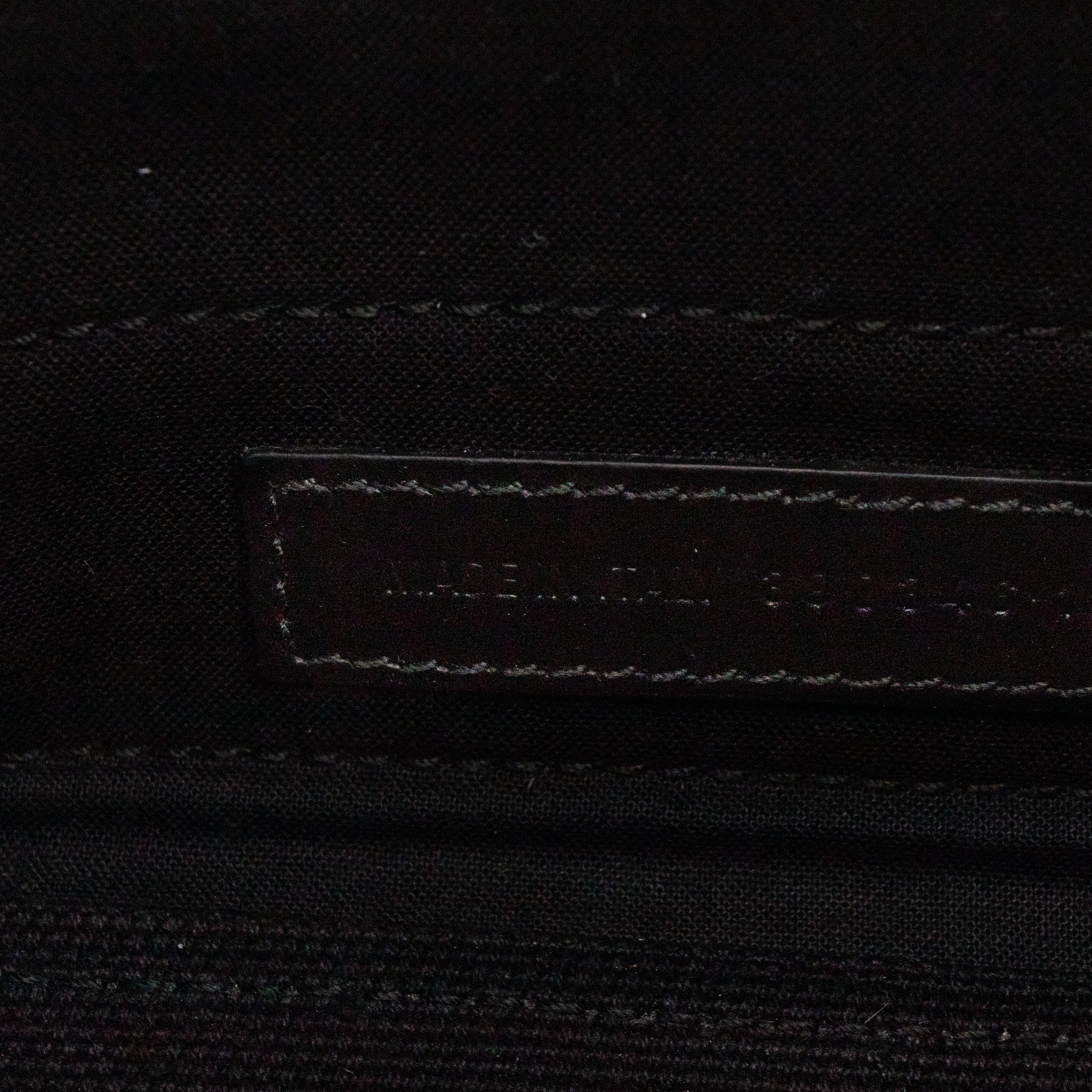 Navy Cabas XS Black Cotton Canvas