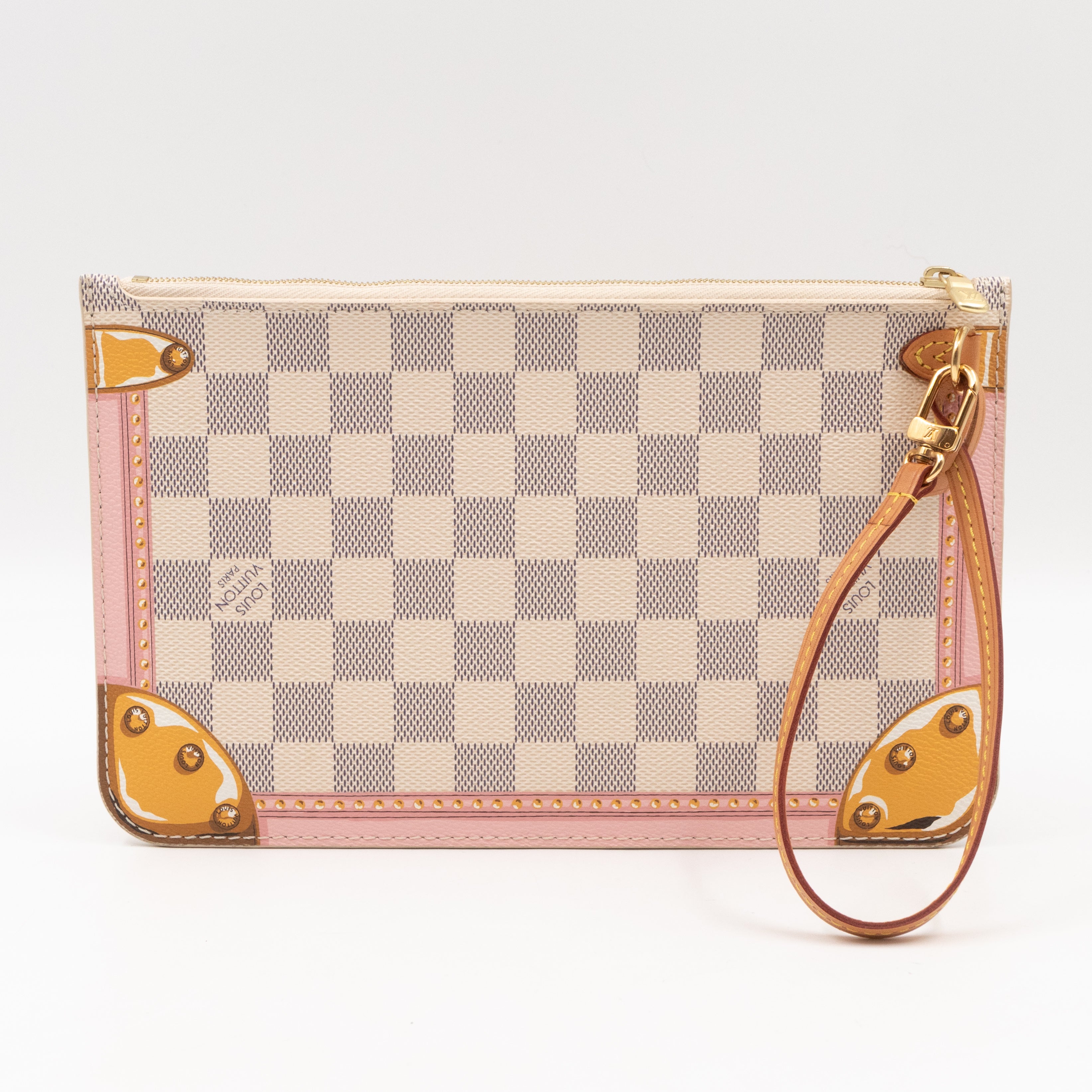 Neverfull Pochette Damier Azur Summer Trunk