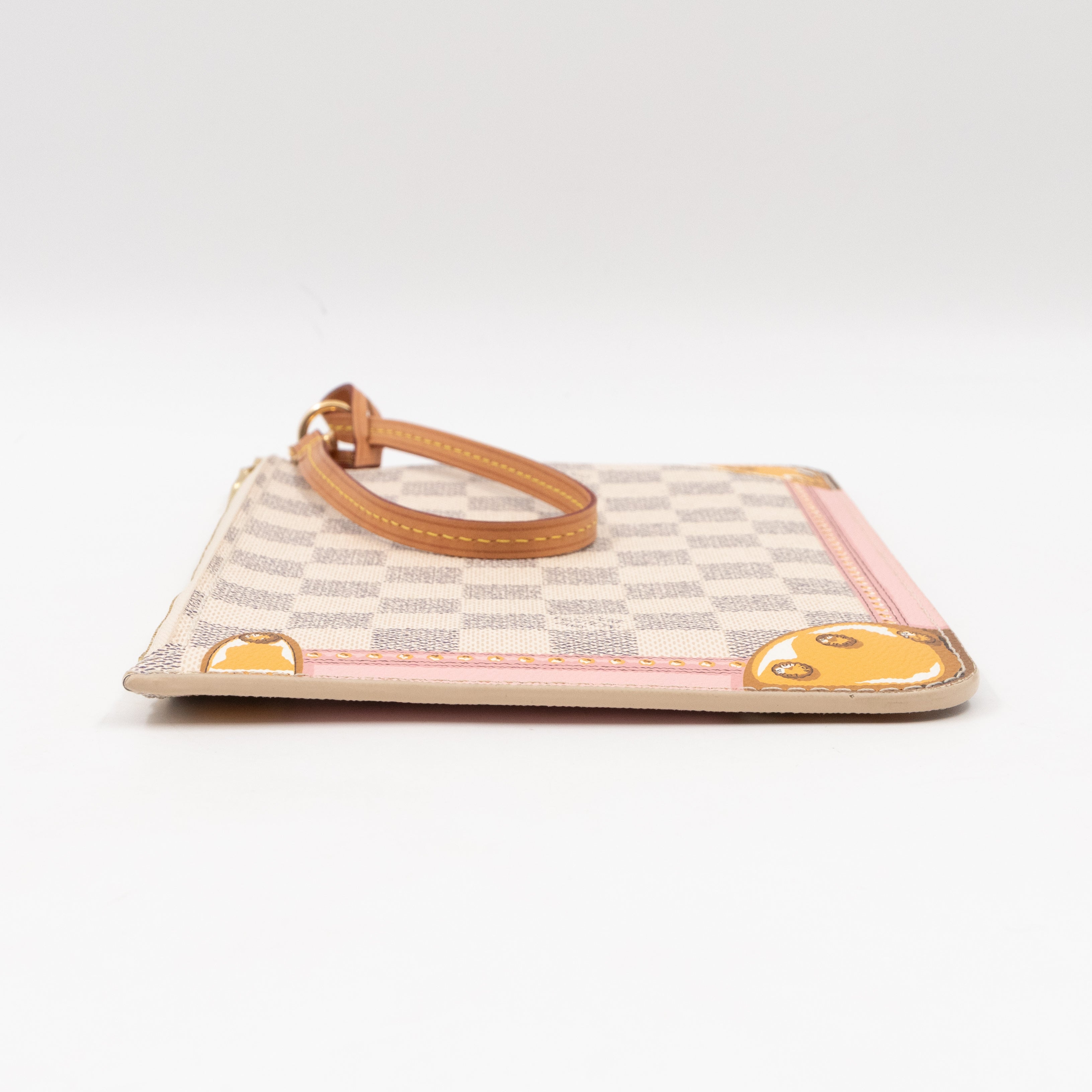 Neverfull Pochette Damier Azur Summer Trunk