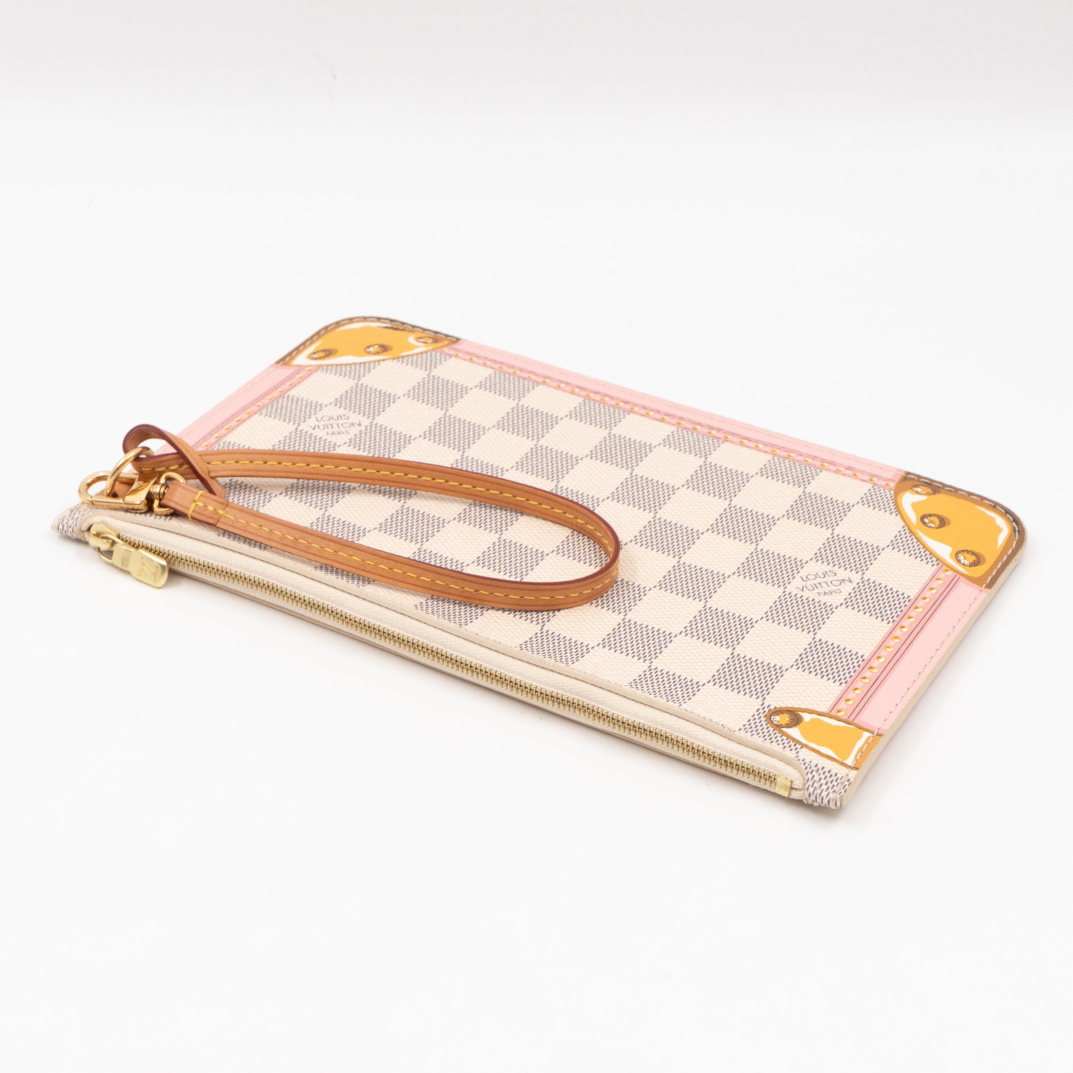Neverfull Pochette Damier Azur Summer Trunk