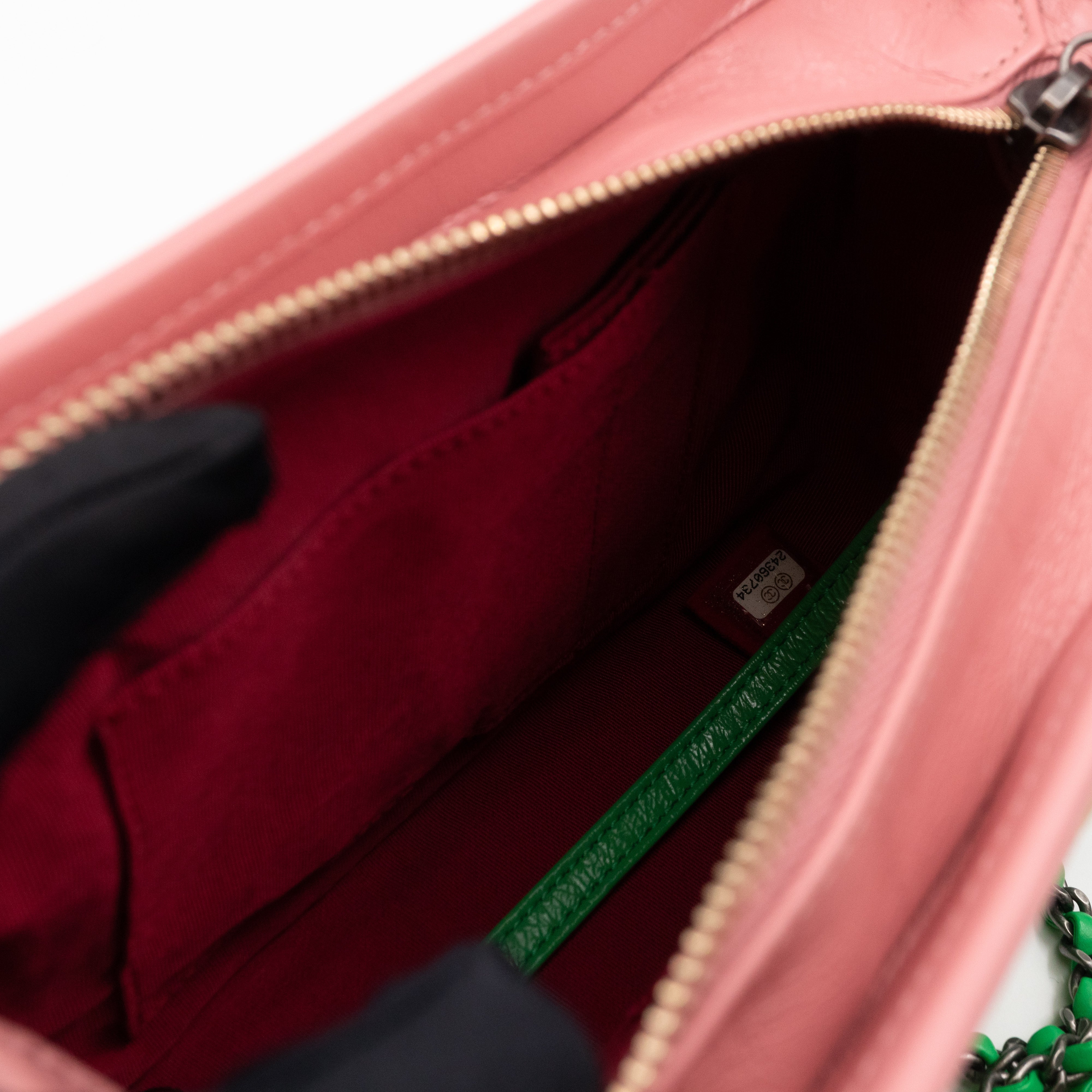 Gabrielle Hobo Small Yellow Suede Green Pink Leather