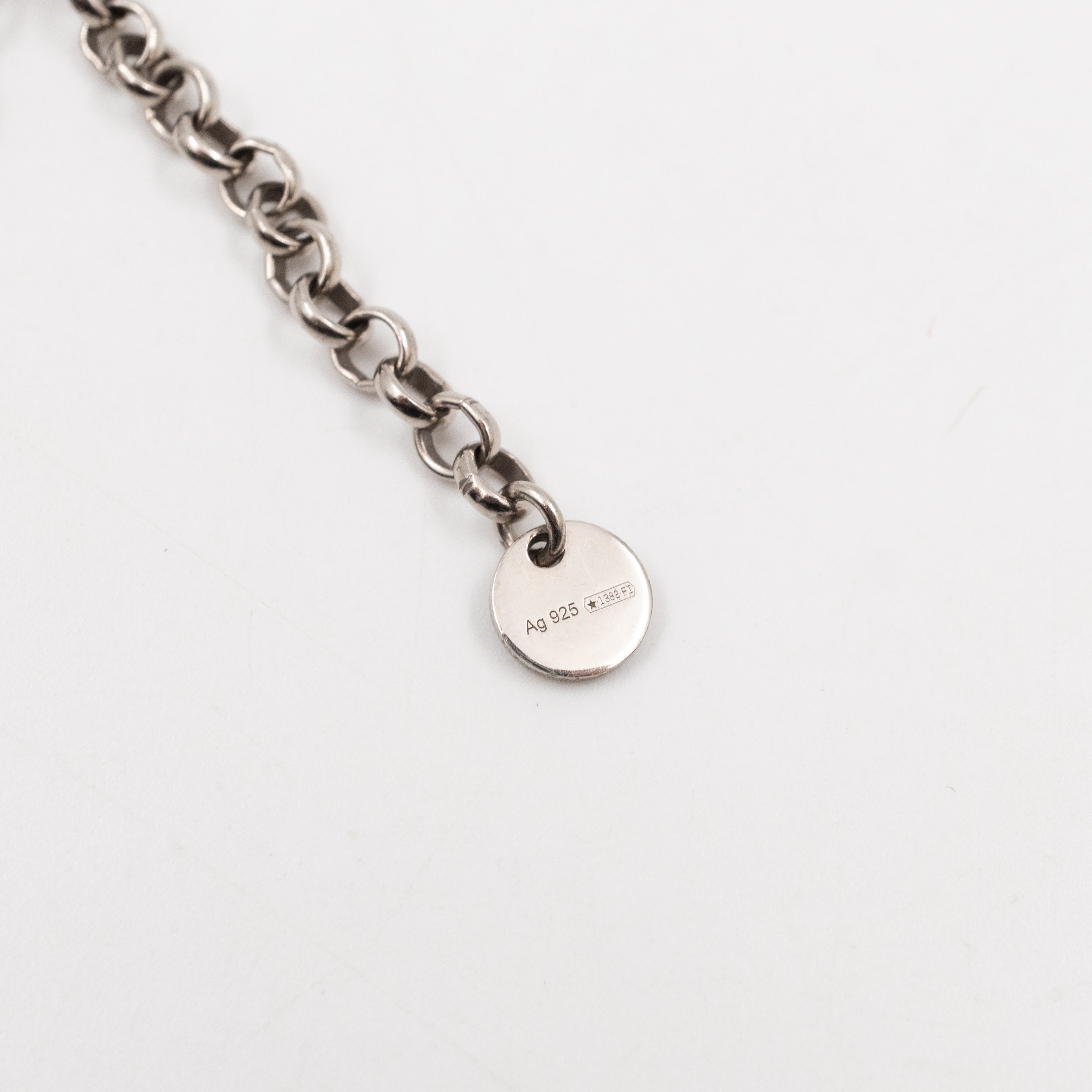 Interlocking G Pendant Necklace 925 Silver