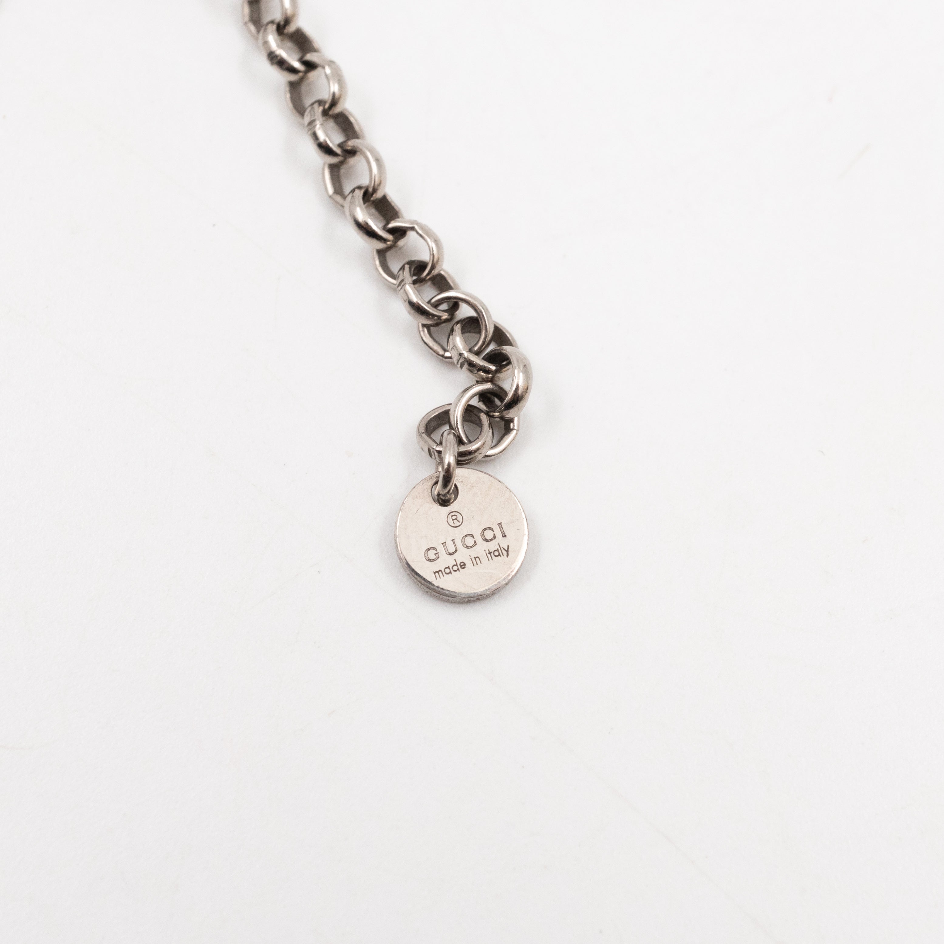 Interlocking G Pendant Necklace 925 Silver