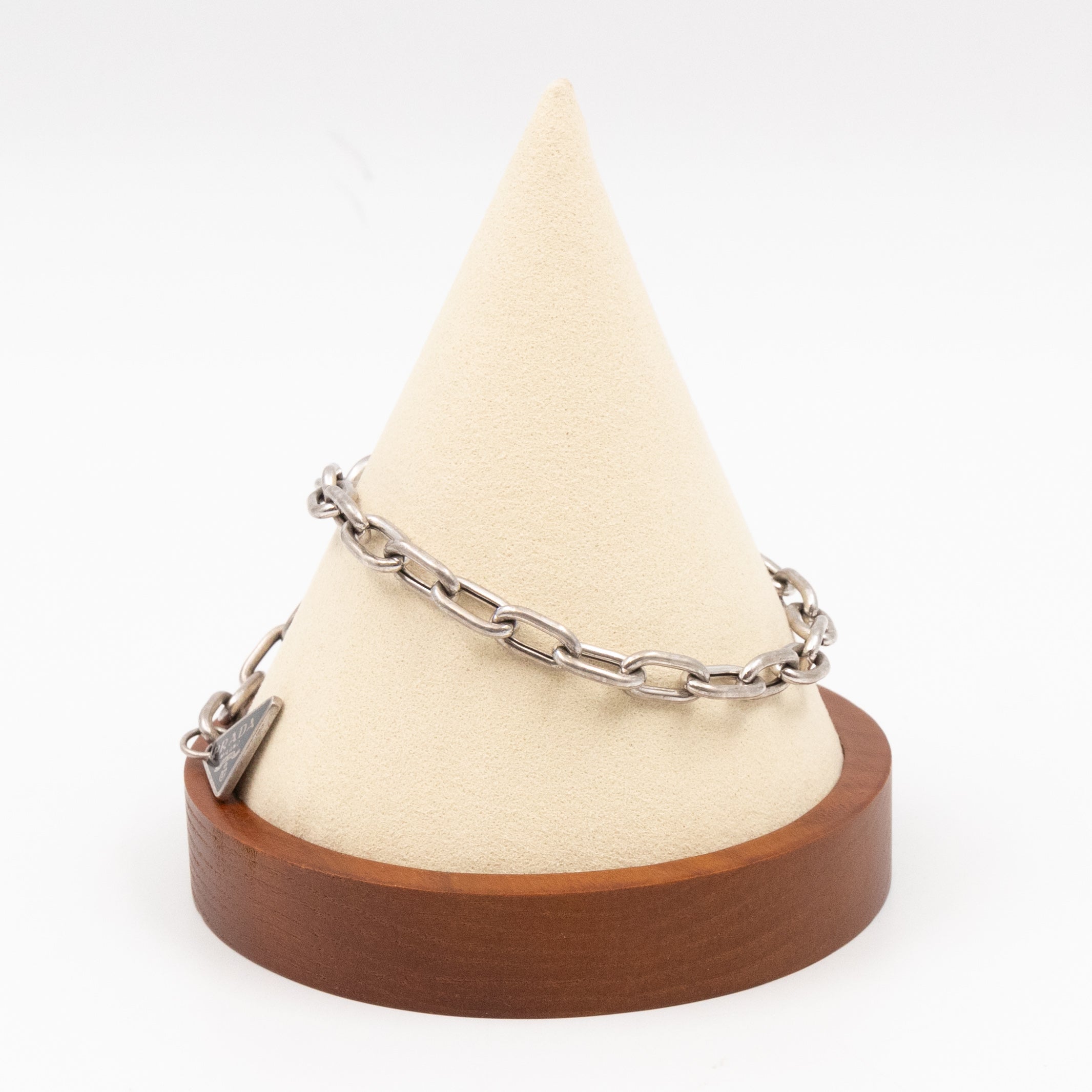 Triangle Charm Logo Bracelet 925 Silver